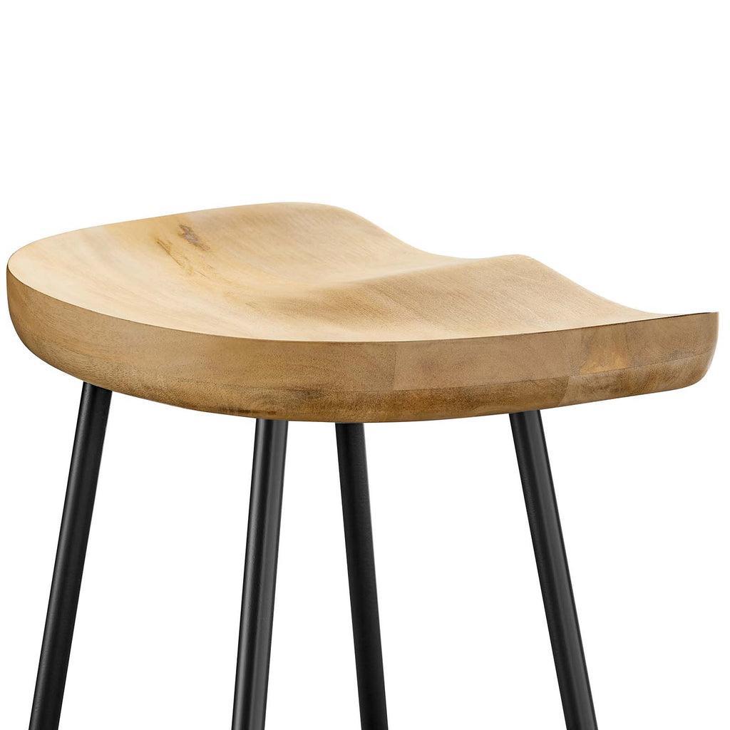 Modway Concord Backless Wood Counter Stools - Set of 2 FredCo