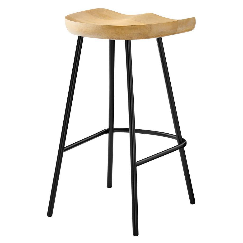 Modway Concord Backless Wood Counter Stools - Set of 2 FredCo