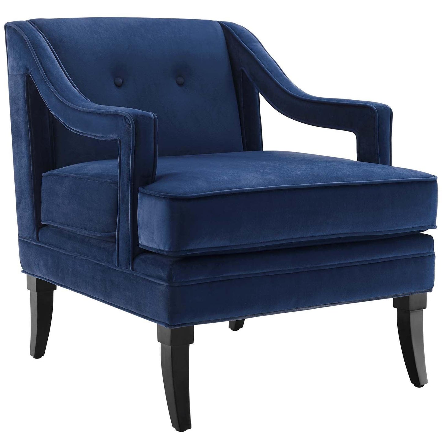 Modway Concur Button Tufted Performance Velvet Armchair FredCo