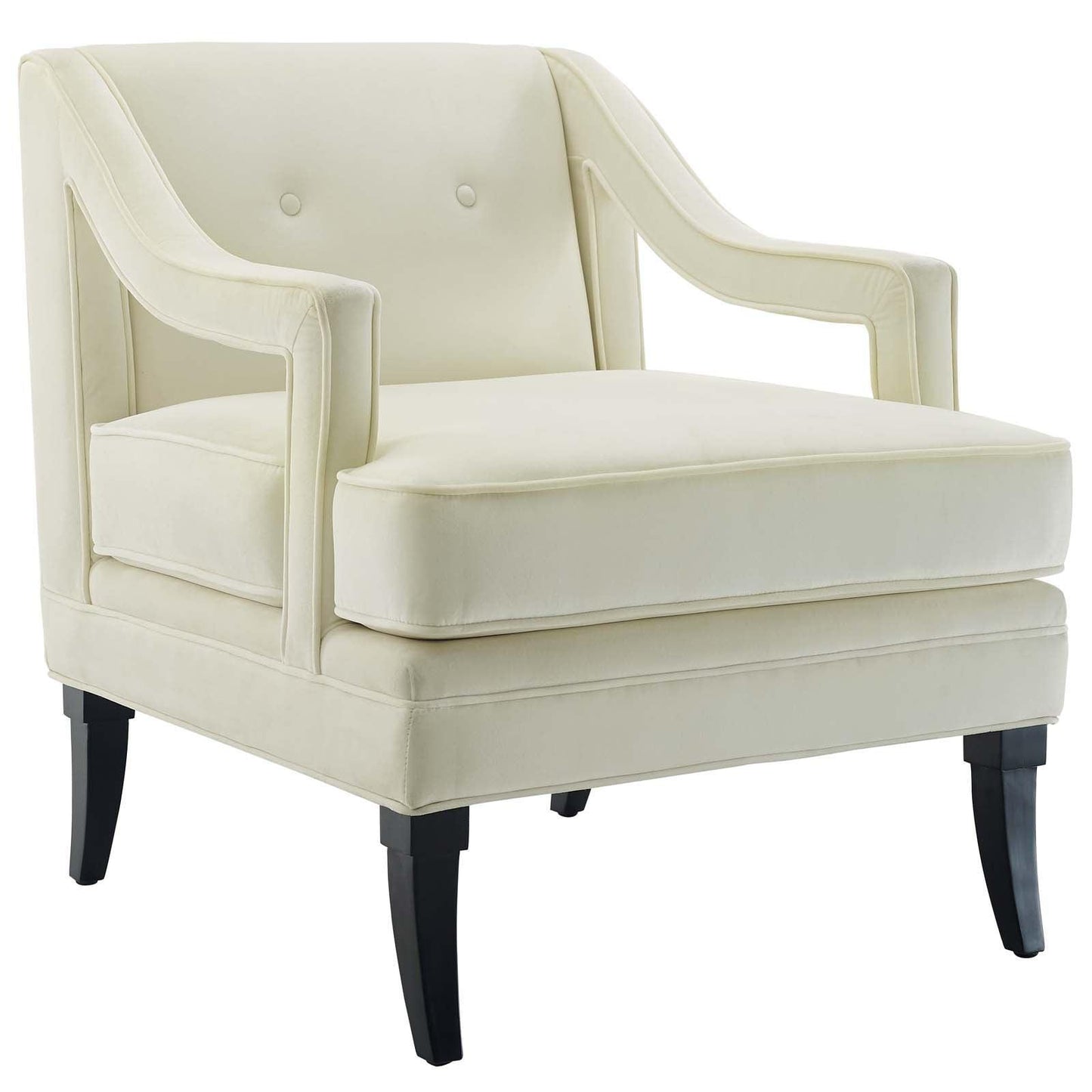 Modway Concur Button Tufted Performance Velvet Armchair FredCo