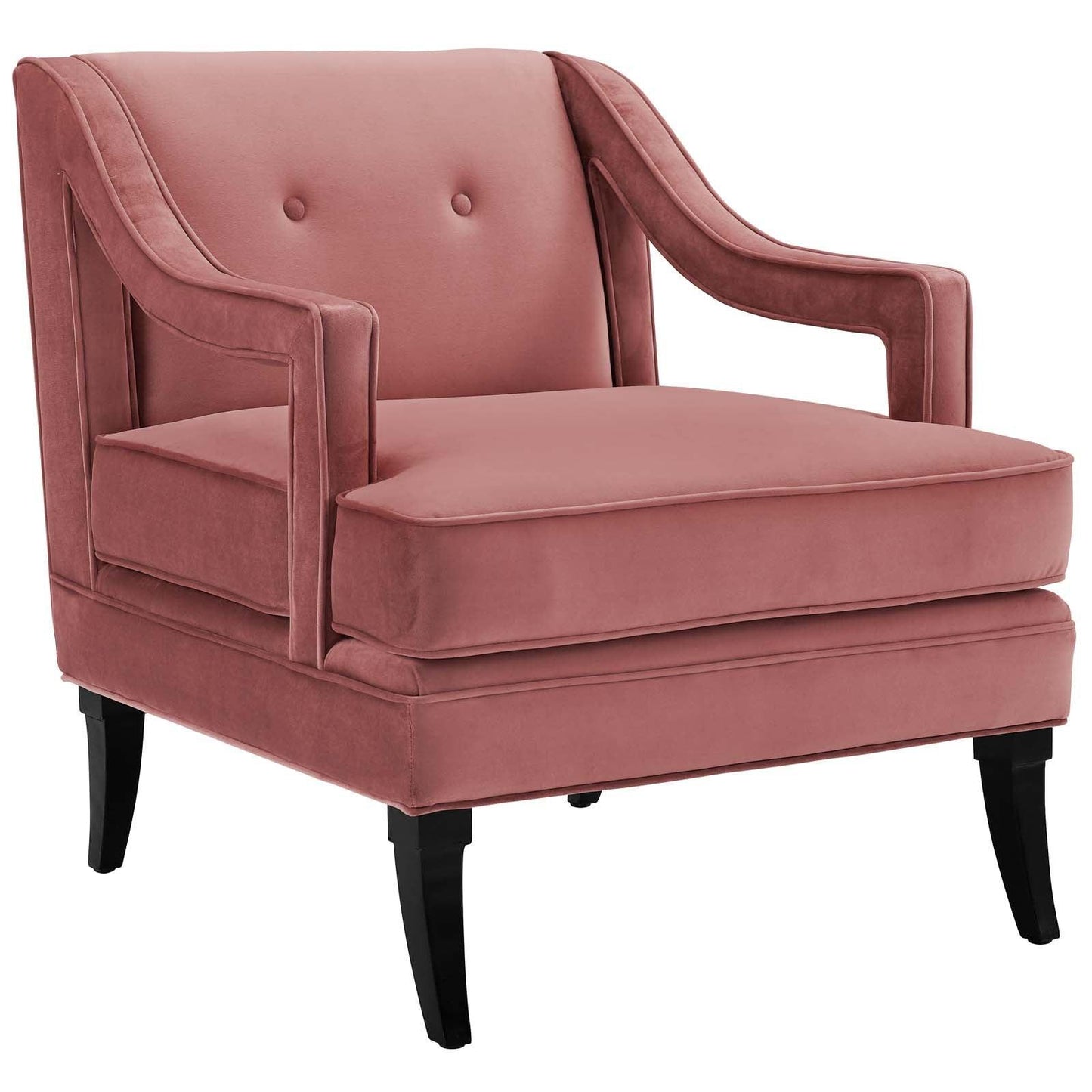 Modway Concur Button Tufted Performance Velvet Armchair FredCo