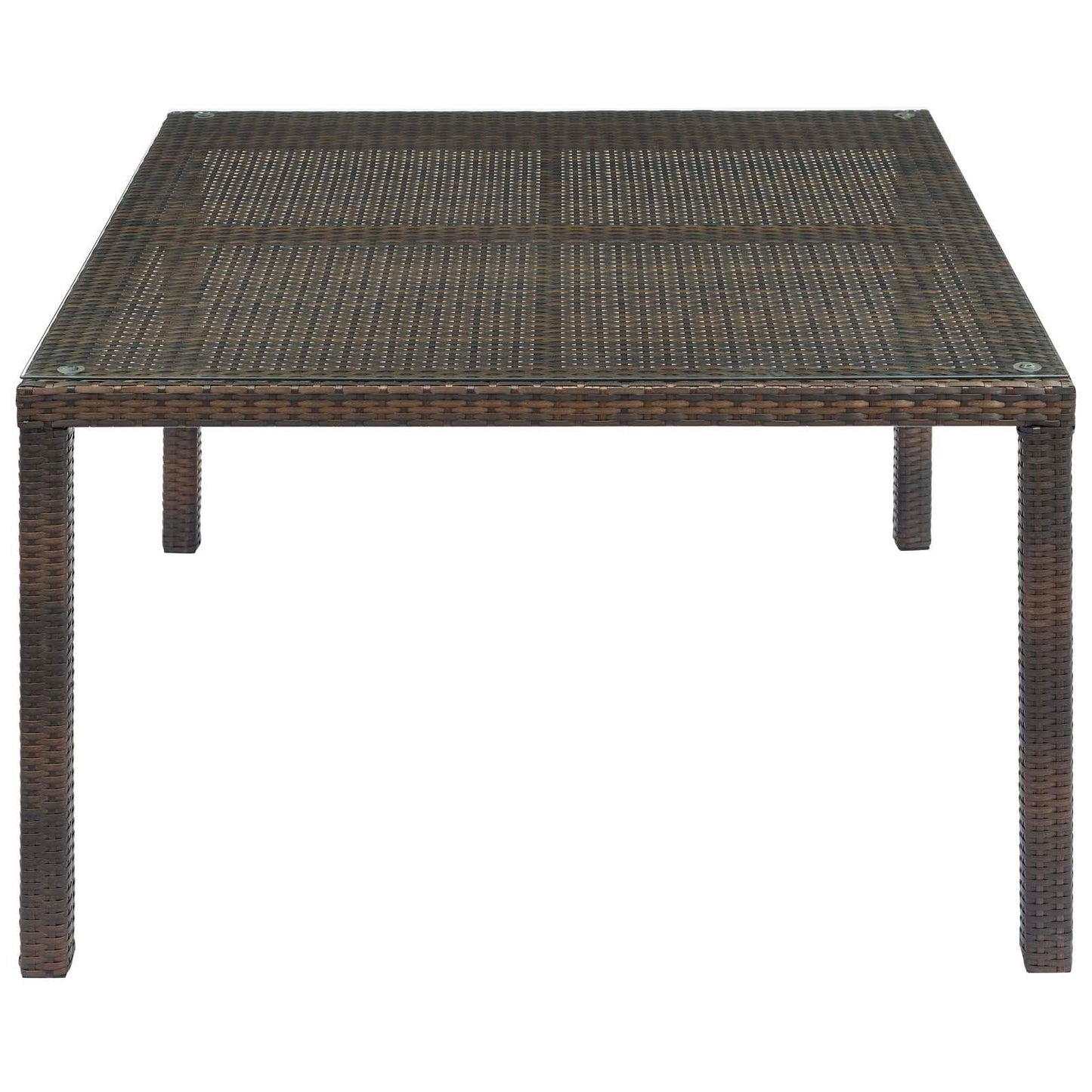 Modway Conduit 47" Outdoor Patio Wicker Rattan Dining Table FredCo