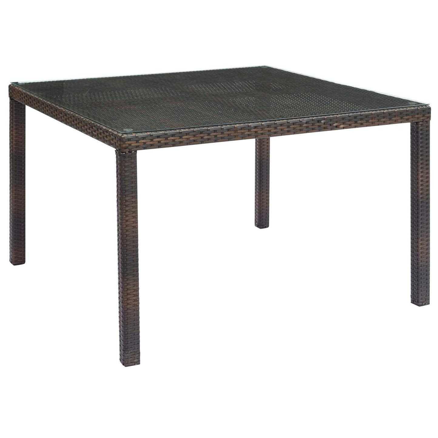 Modway Conduit 47" Outdoor Patio Wicker Rattan Dining Table FredCo