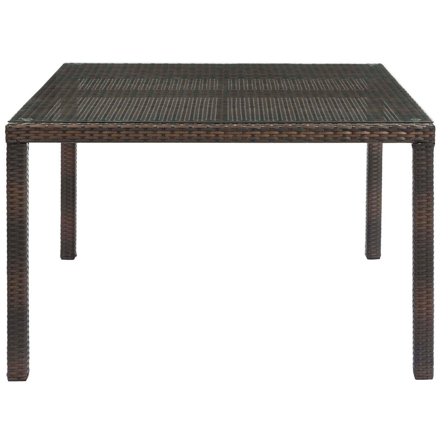 Modway Conduit 47" Outdoor Patio Wicker Rattan Dining Table FredCo