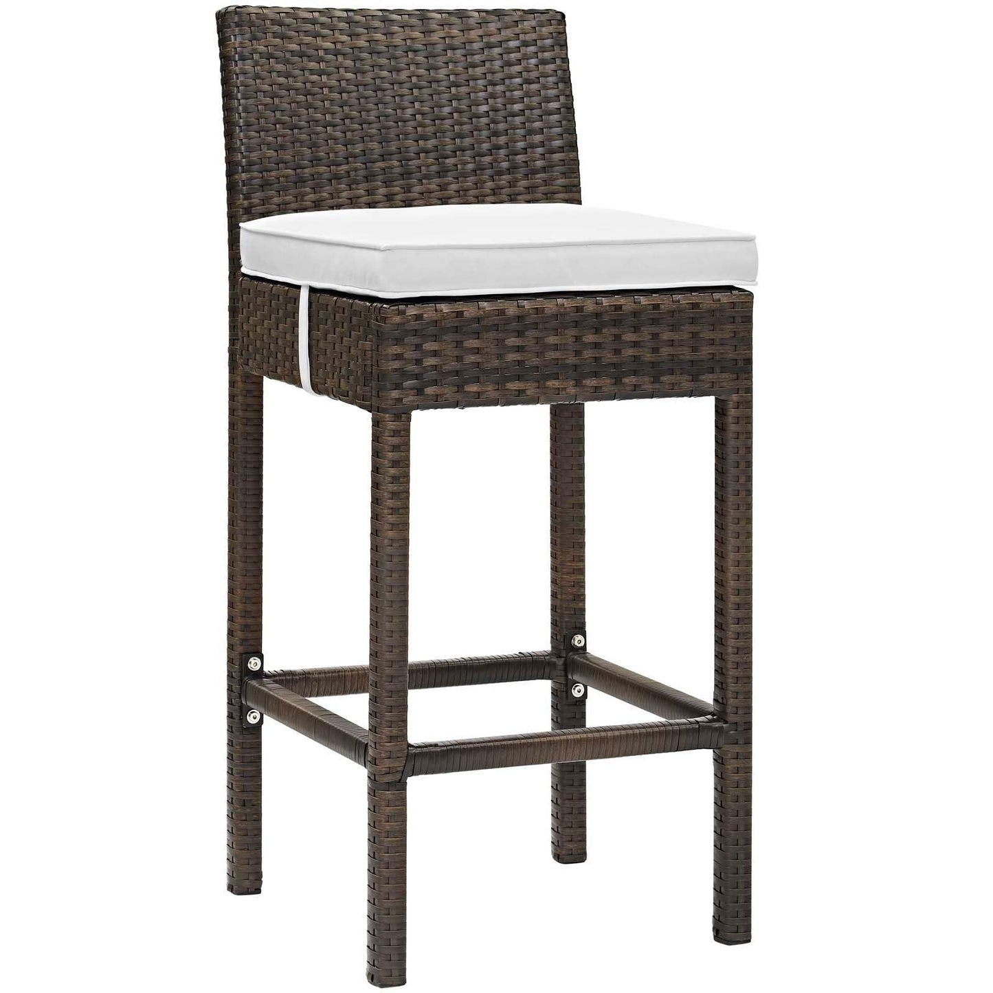 Modway Conduit Outdoor Patio Wicker Rattan Bar Stool, EEI-2799 FredCo