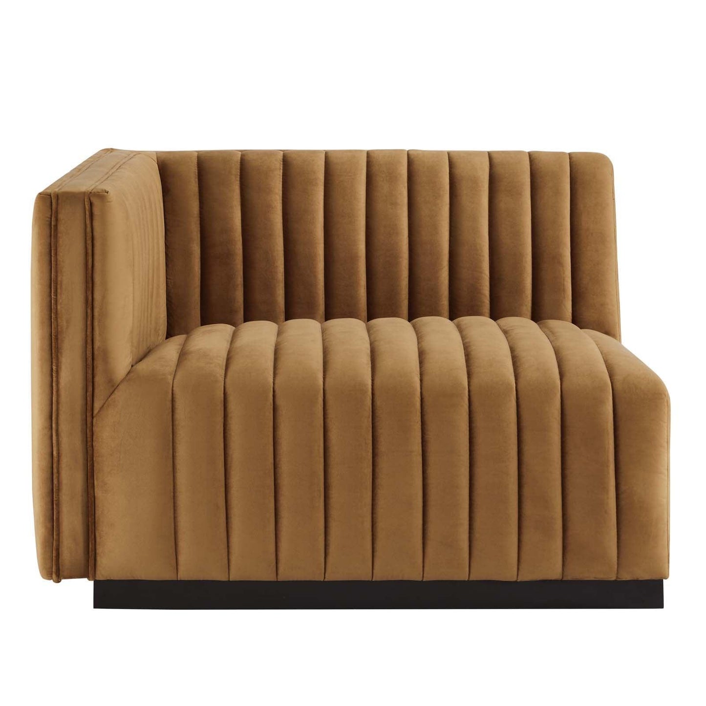 Modway Conjure Channel Tufted Performance Velvet Sofa FredCo