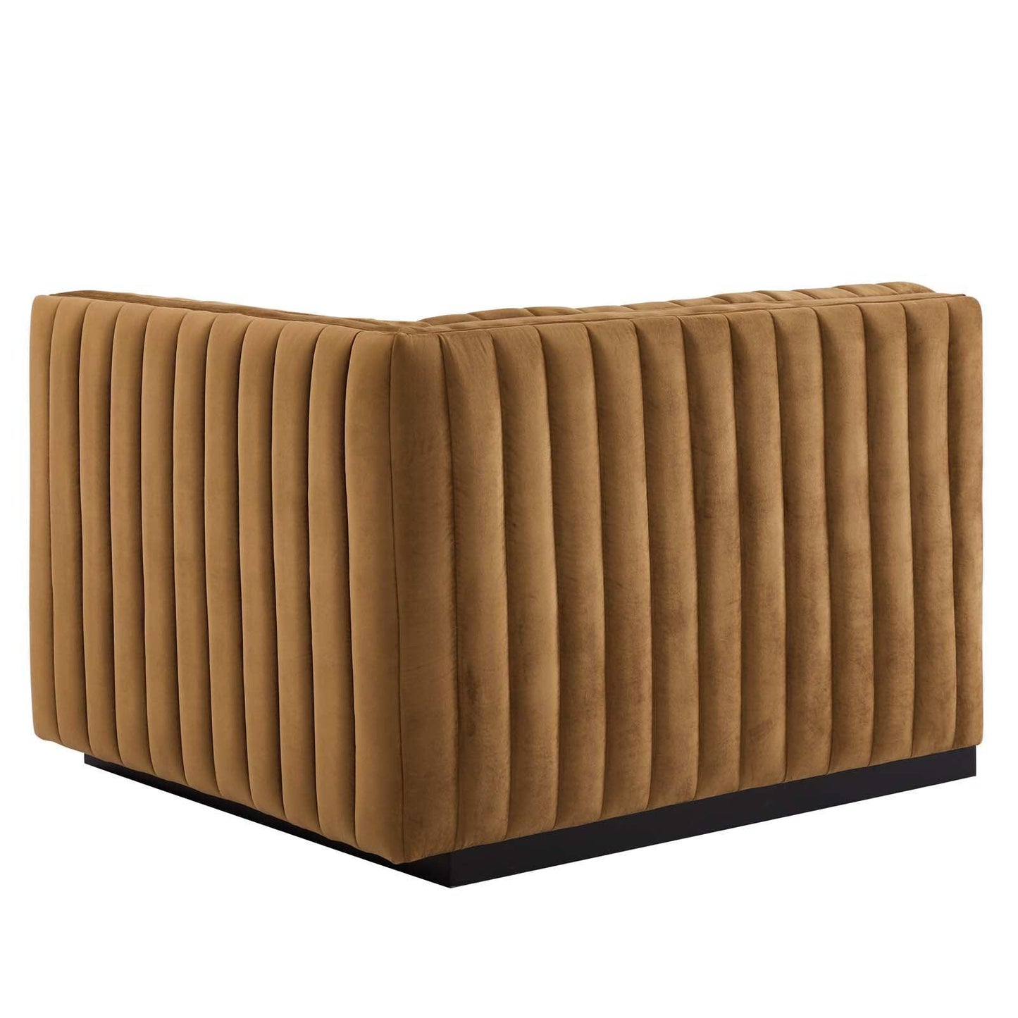 Modway Conjure Channel Tufted Performance Velvet Sofa FredCo