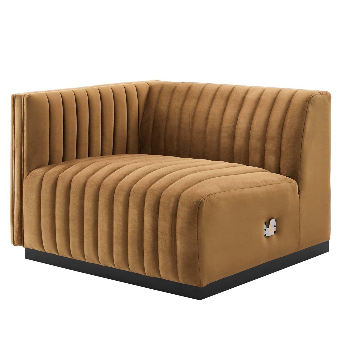 Modway Conjure Channel Tufted Performance Velvet Sofa FredCo