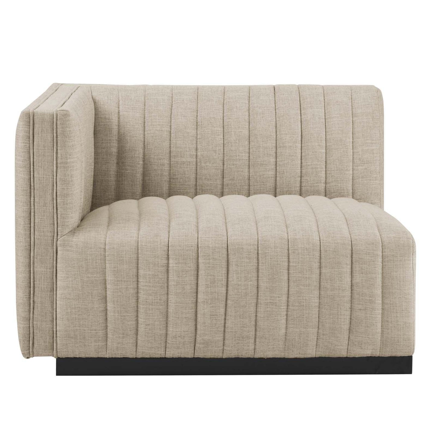 Modway Conjure Channel Tufted Upholstered Fabric Sofa FredCo