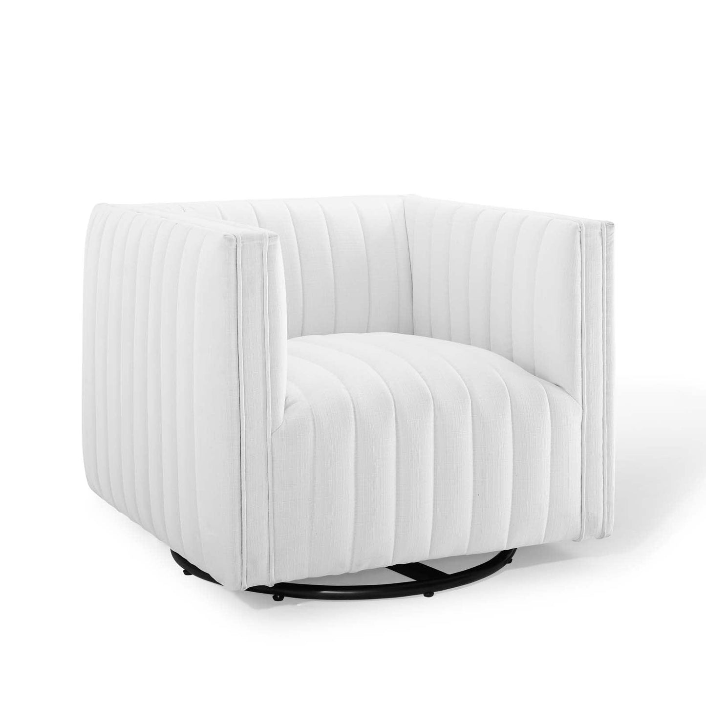 Modway Conjure Tufted Swivel Upholstered Armchair FredCo