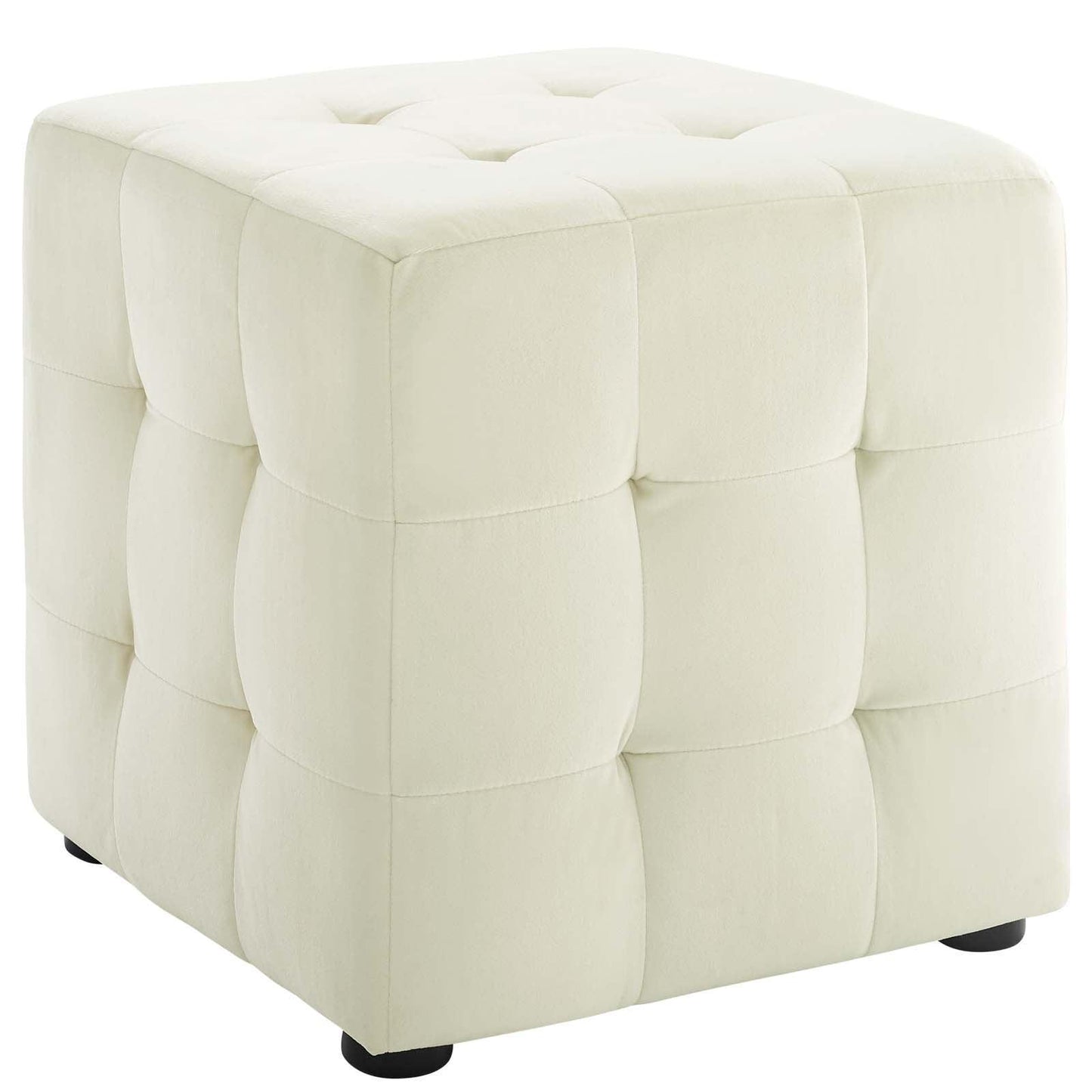 Modway Contour Tufted Cube Performance Velvet Ottoman FredCo