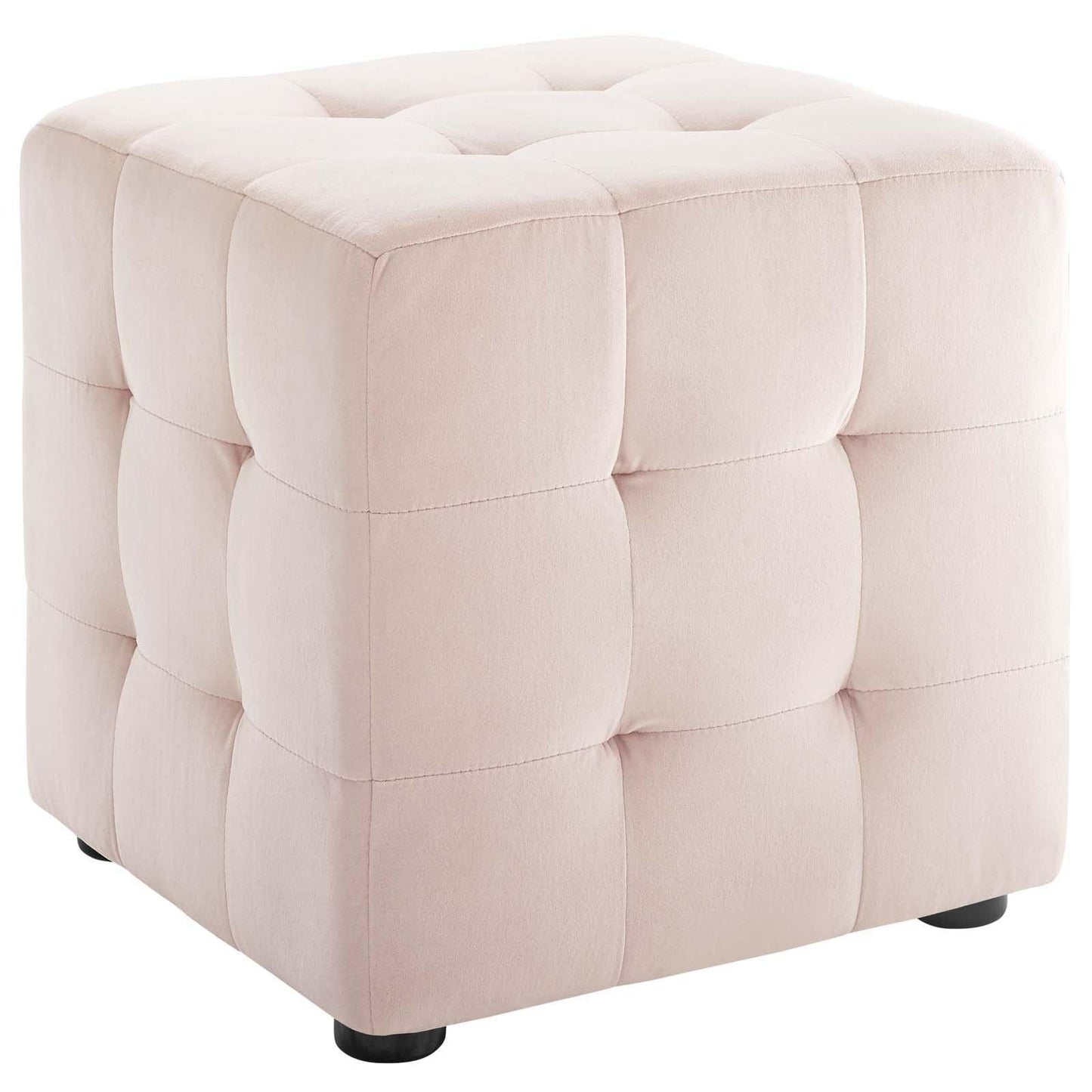 Modway Contour Tufted Cube Performance Velvet Ottoman FredCo