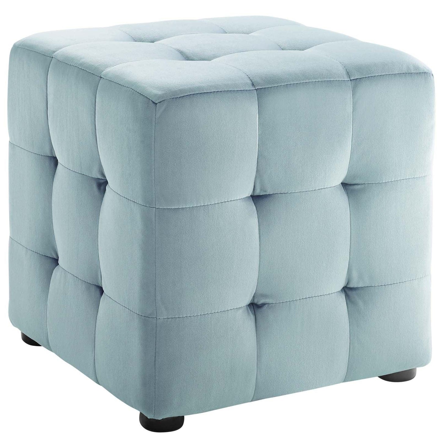Modway Contour Tufted Cube Performance Velvet Ottoman FredCo