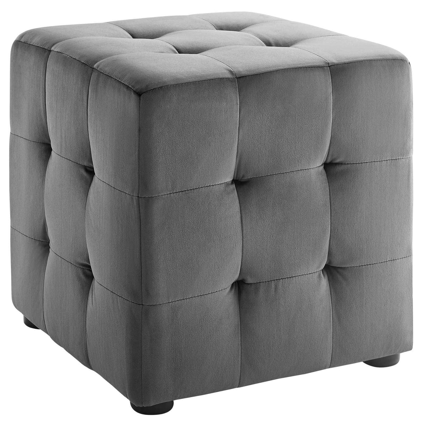 Modway Contour Tufted Cube Performance Velvet Ottoman FredCo