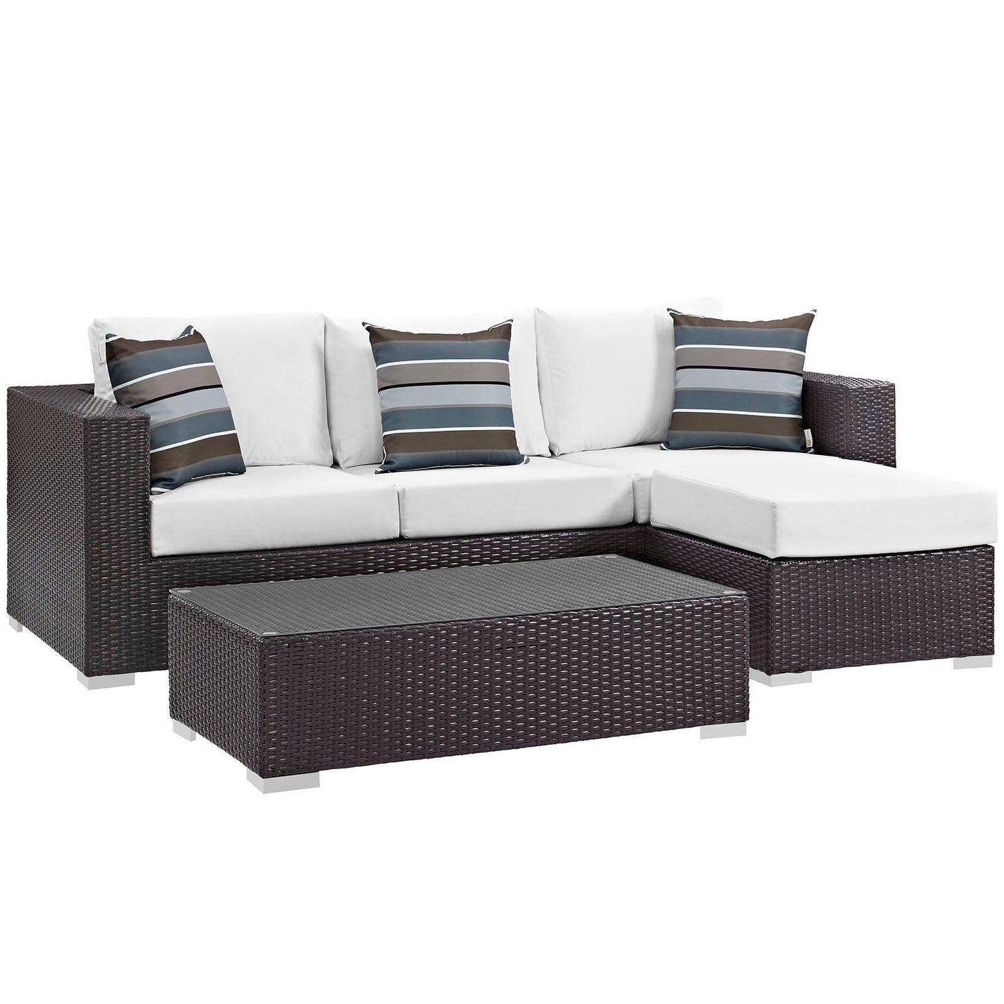 Modway Convene 3 Piece Outdoor Patio Sofa Set, EEI-2364 FredCo