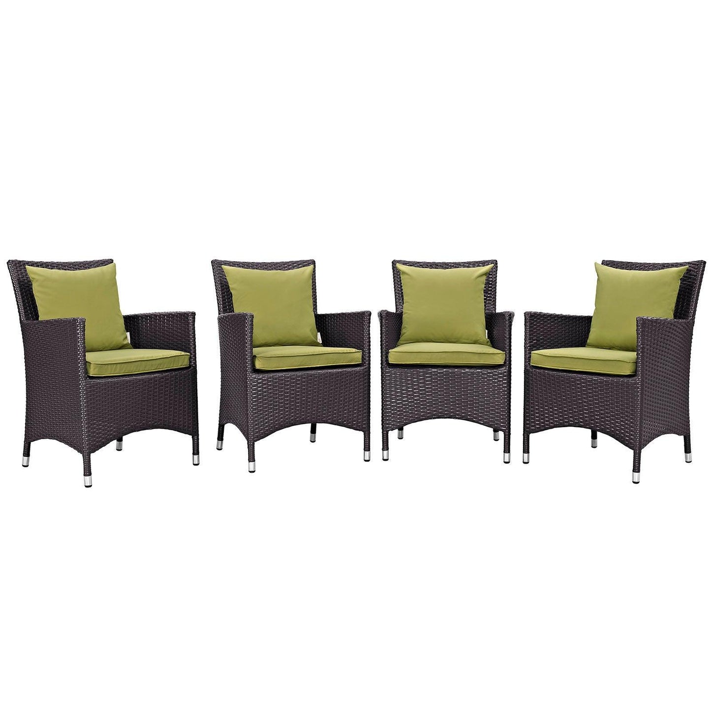 Modway Convene 4 Piece Outdoor Patio Dining Set FredCo