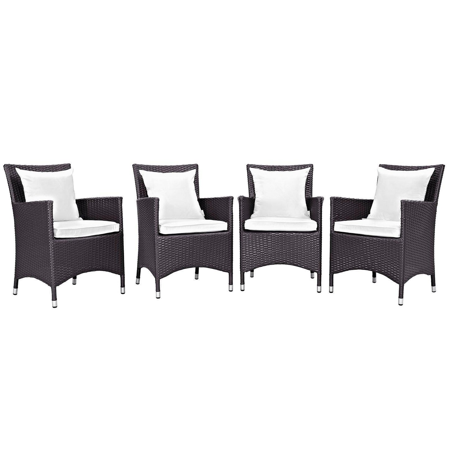 Modway Convene 4 Piece Outdoor Patio Dining Set FredCo