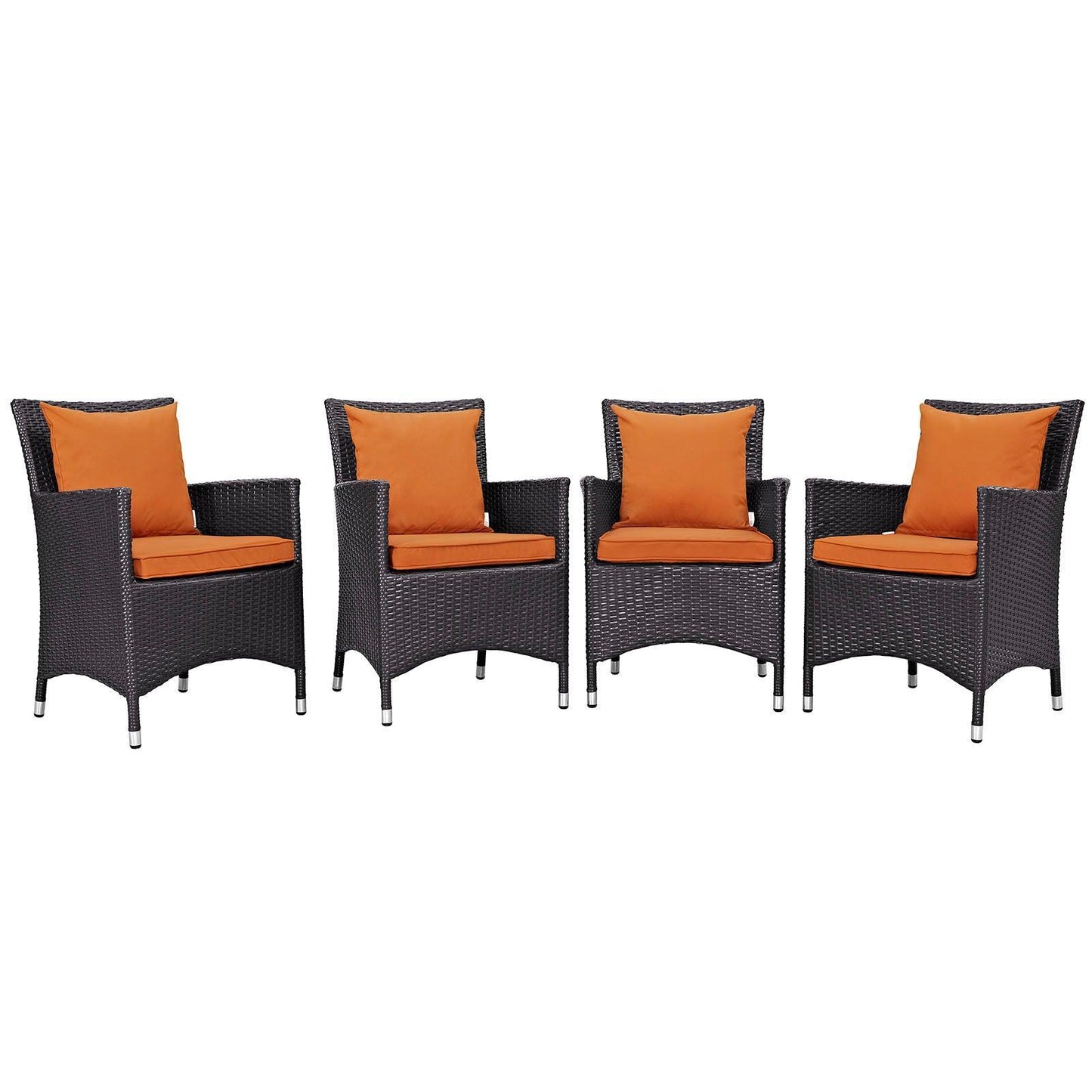 Modway Convene 4 Piece Outdoor Patio Dining Set FredCo