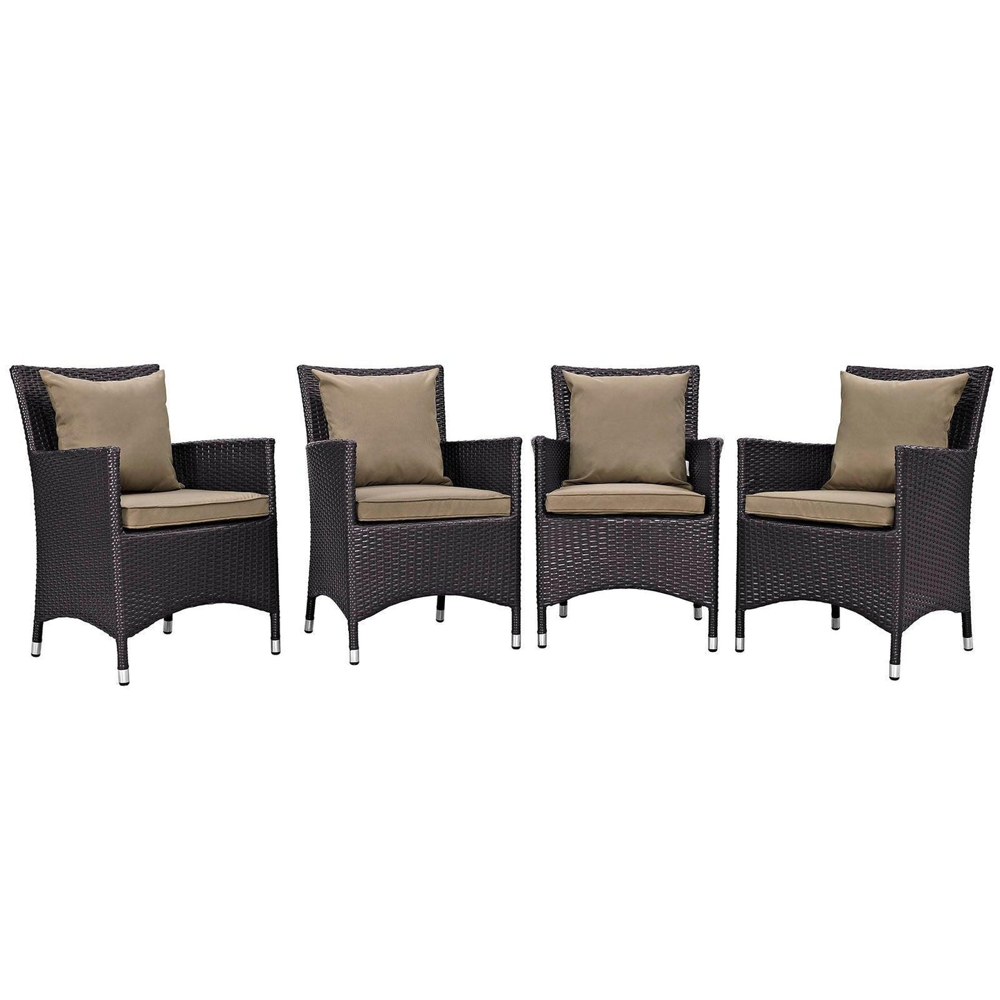 Modway Convene 4 Piece Outdoor Patio Dining Set FredCo