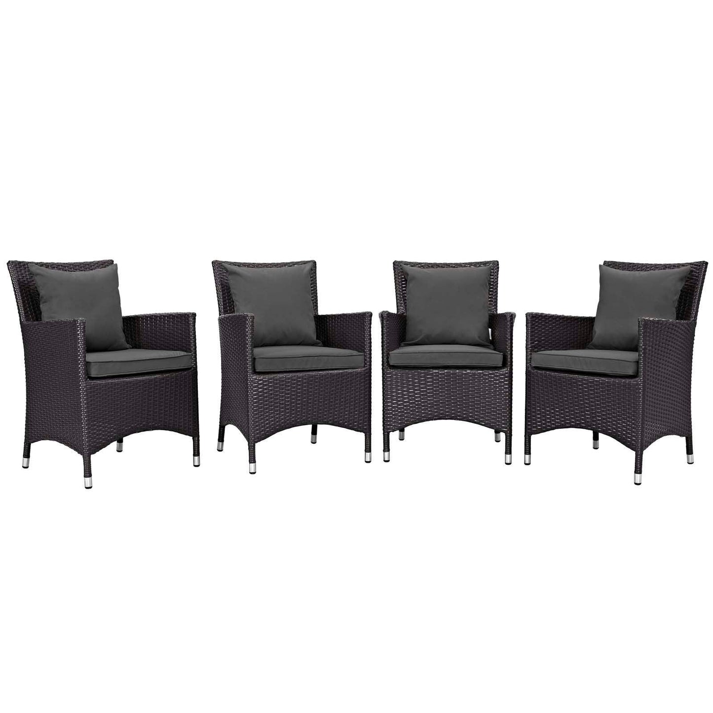 Modway Convene 4 Piece Outdoor Patio Dining Set FredCo