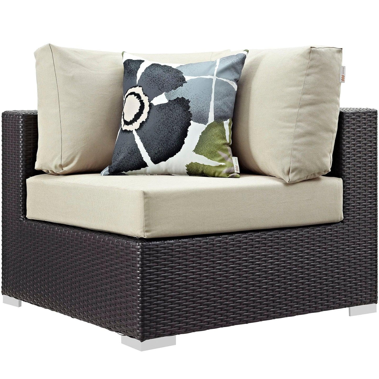 Modway Convene 5 Piece Outdoor Patio Sectional Set, EEI-2356 FredCo