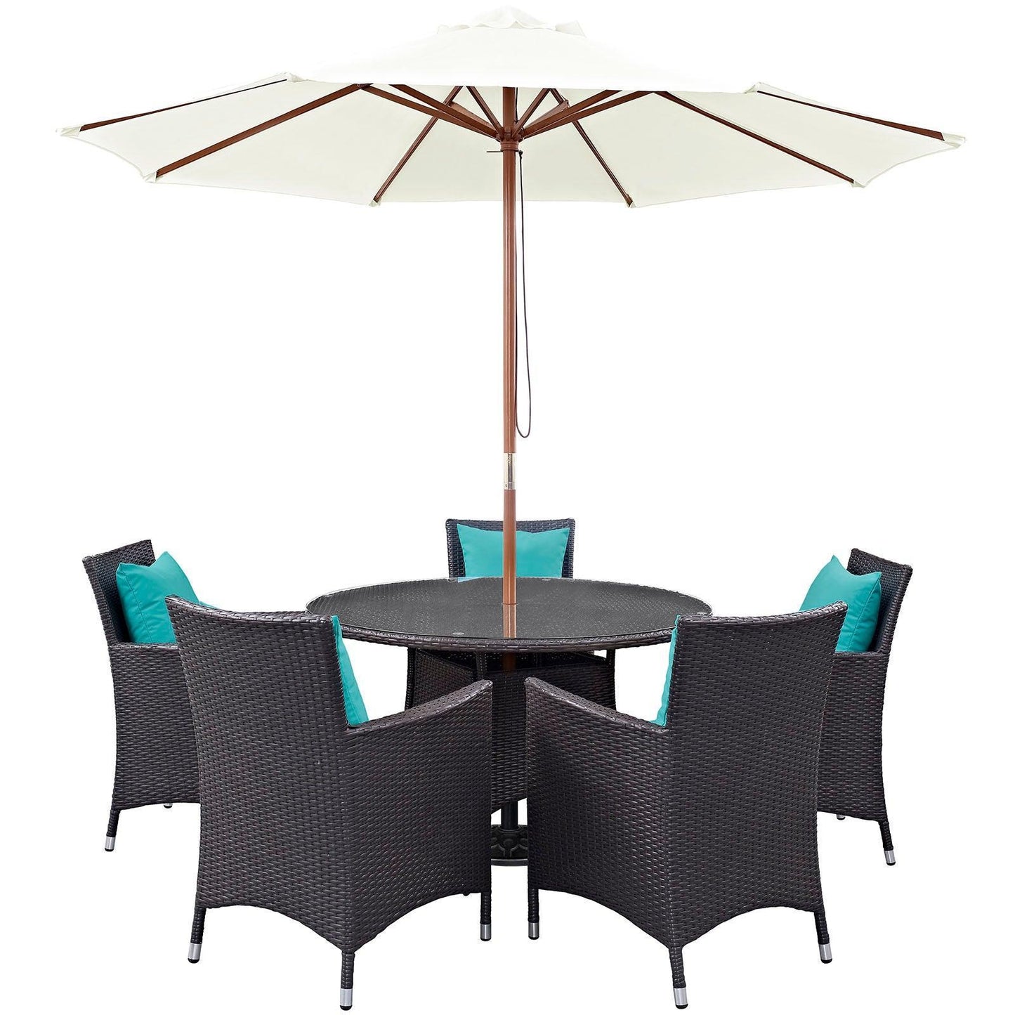 Modway Convene 7 Piece Outdoor Patio Dining Set FredCo