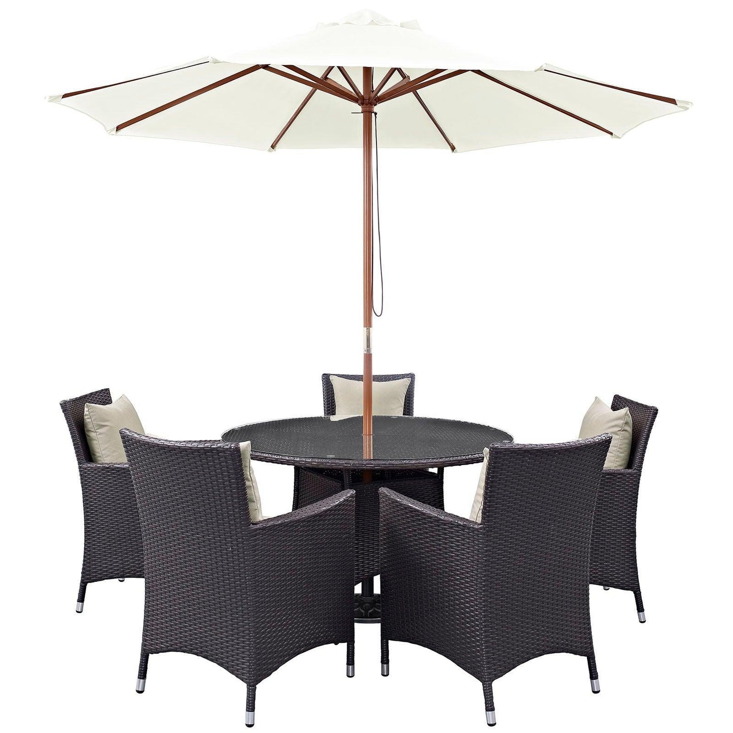 Modway Convene 7 Piece Outdoor Patio Dining Set FredCo