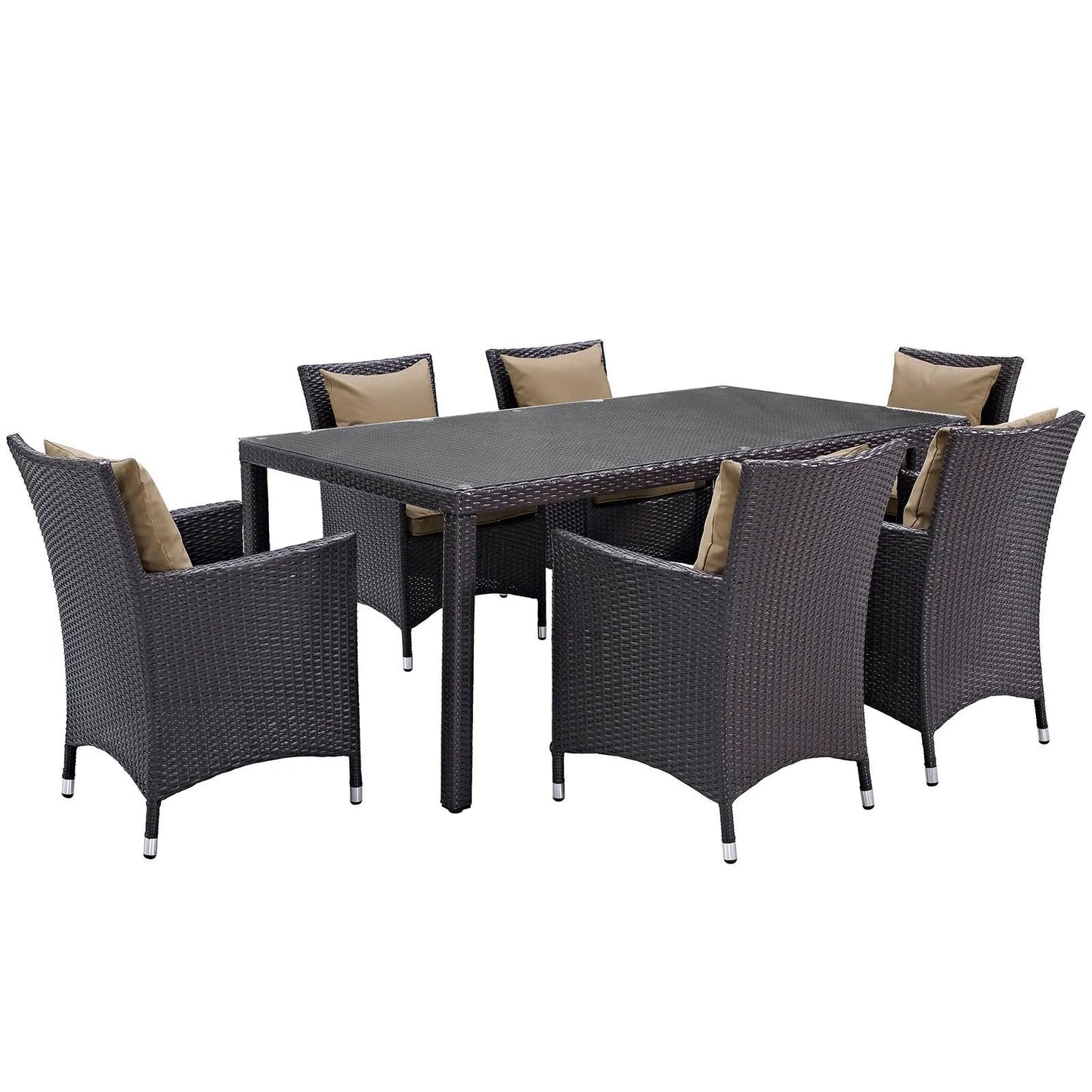 Modway Convene 7 Piece Outdoor Patio Dining Set, EEI-2199 FredCo