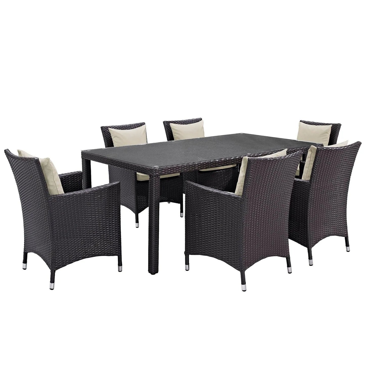 Modway Convene 7 Piece Outdoor Patio Dining Set, EEI-2199 FredCo