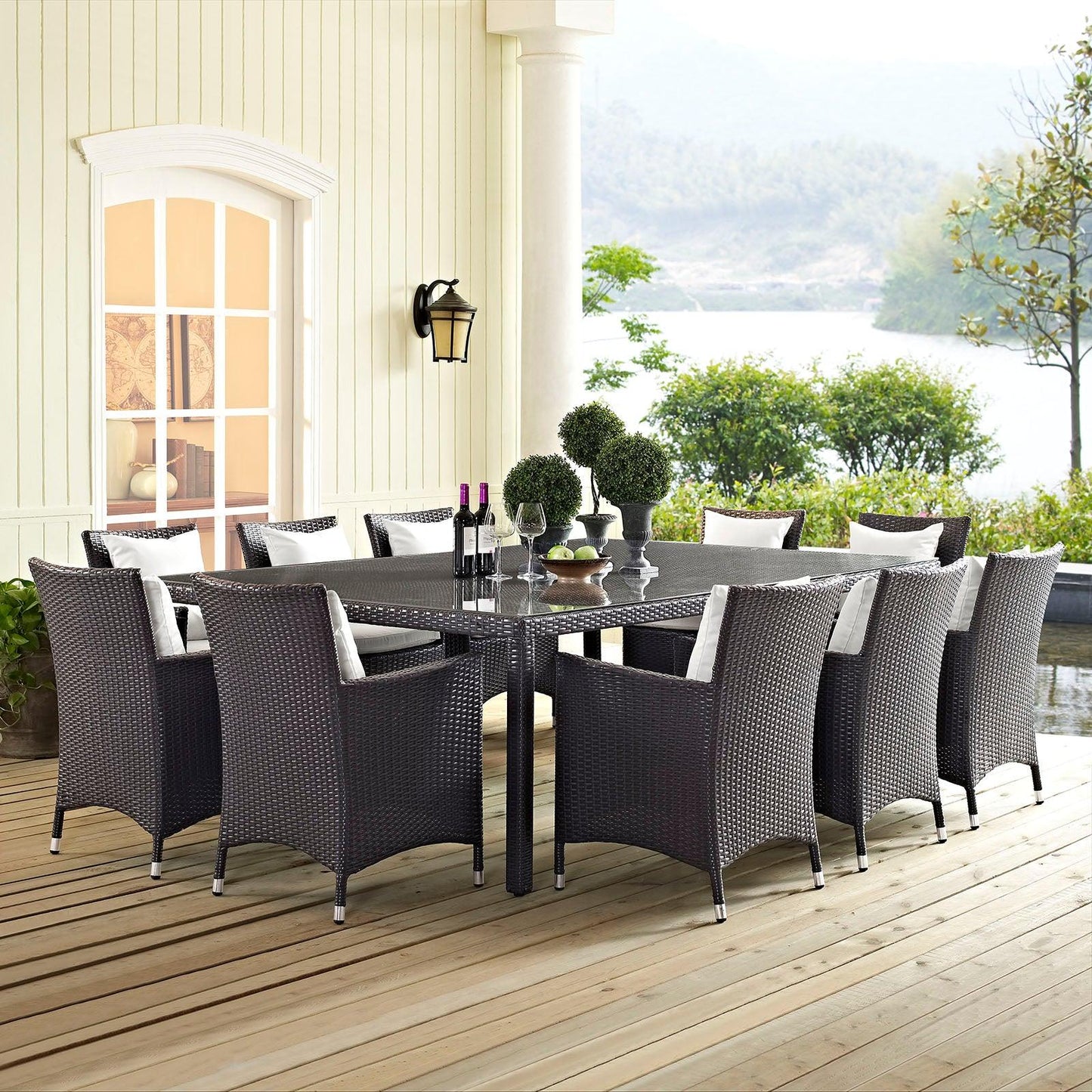 Modway Convene 90" Outdoor Patio Dining Table FredCo