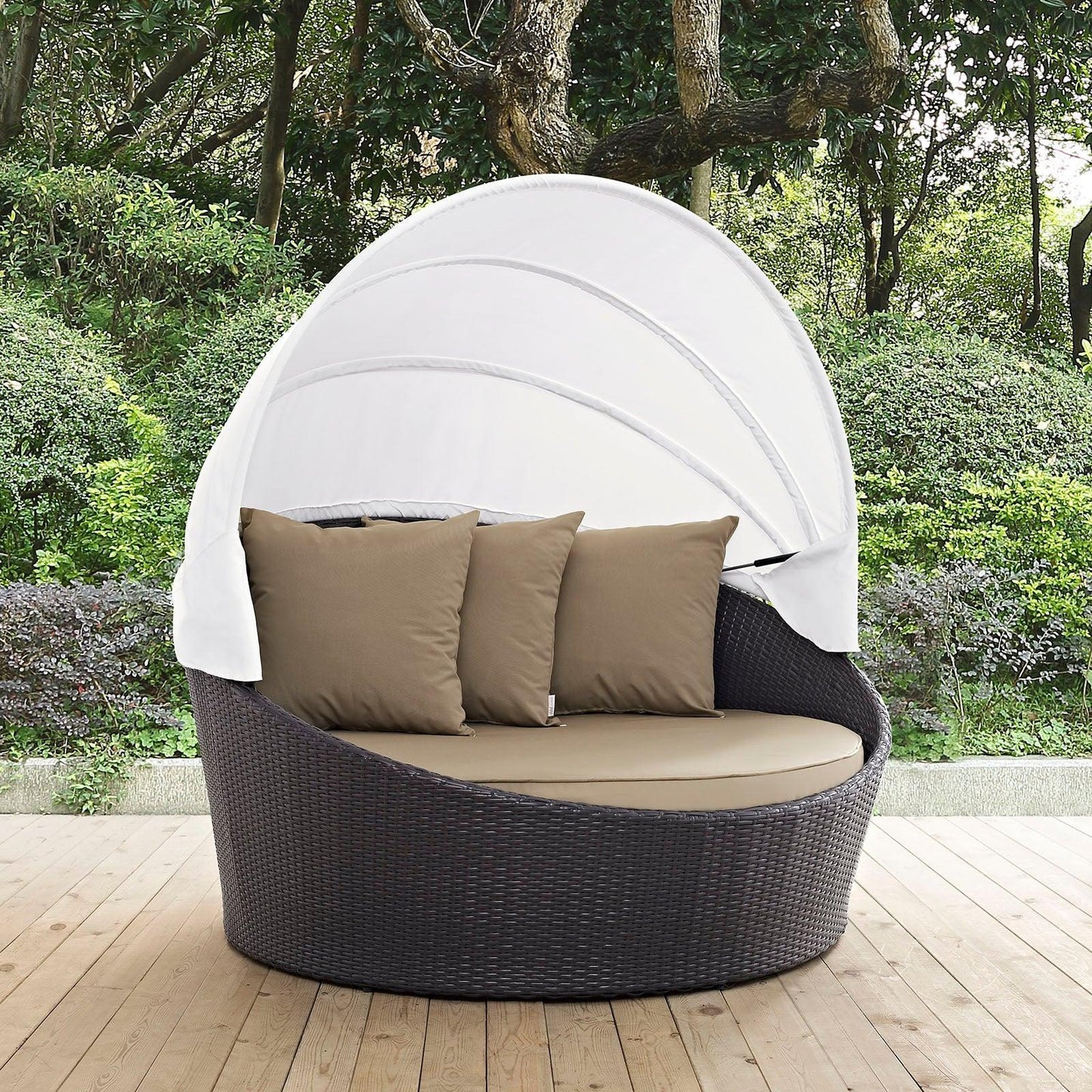Modway Convene Canopy Outdoor Patio Daybed, EEI-2175 FredCo