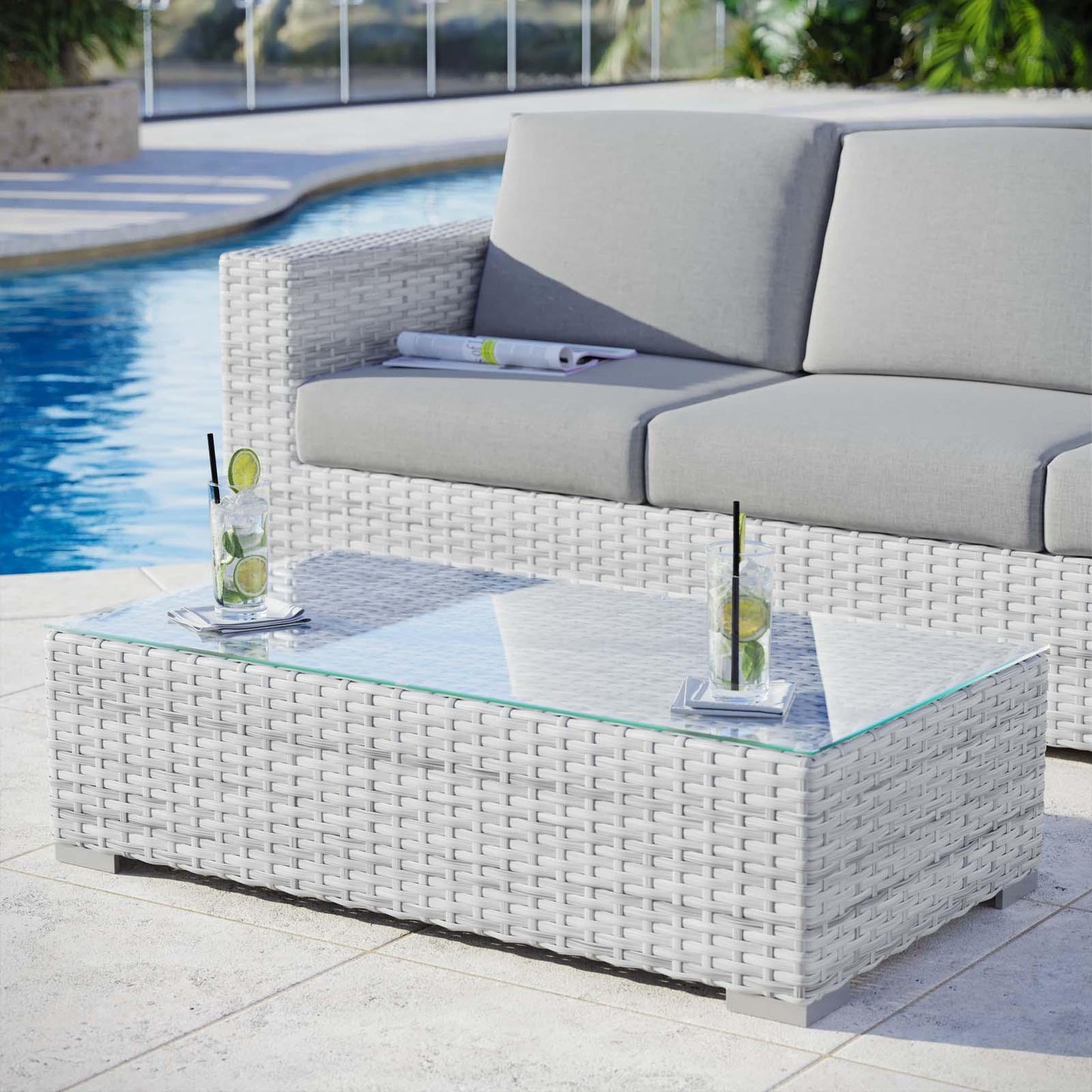 Modway Convene Outdoor Patio Coffee Table, EEI-4299 FredCo