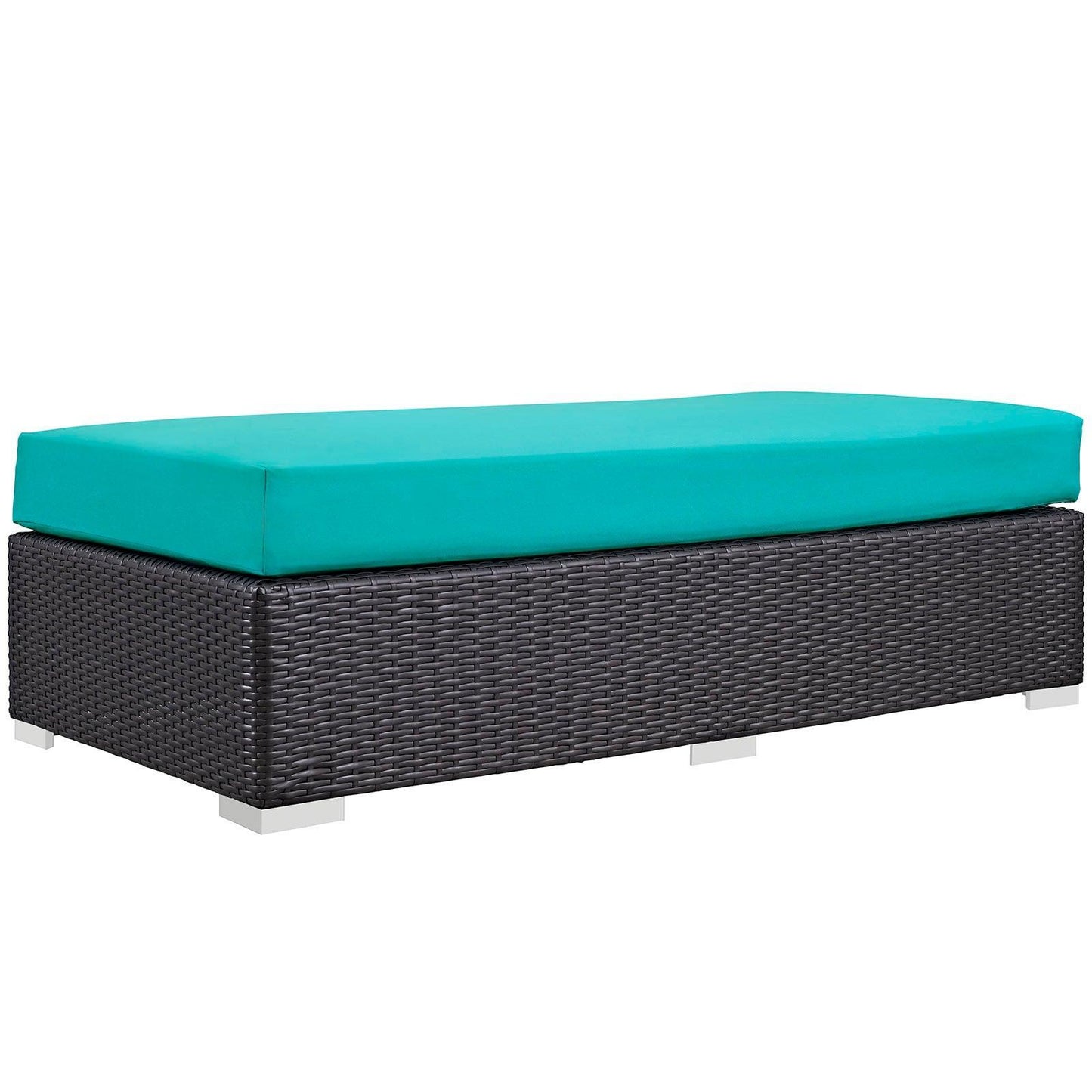 Modway Convene Outdoor Patio Fabric Rectangle Ottoman FredCo