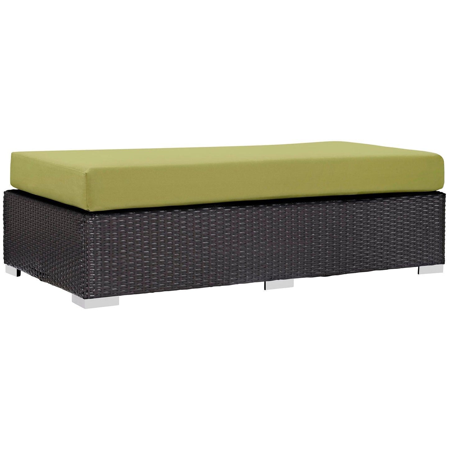 Modway Convene Outdoor Patio Fabric Rectangle Ottoman FredCo