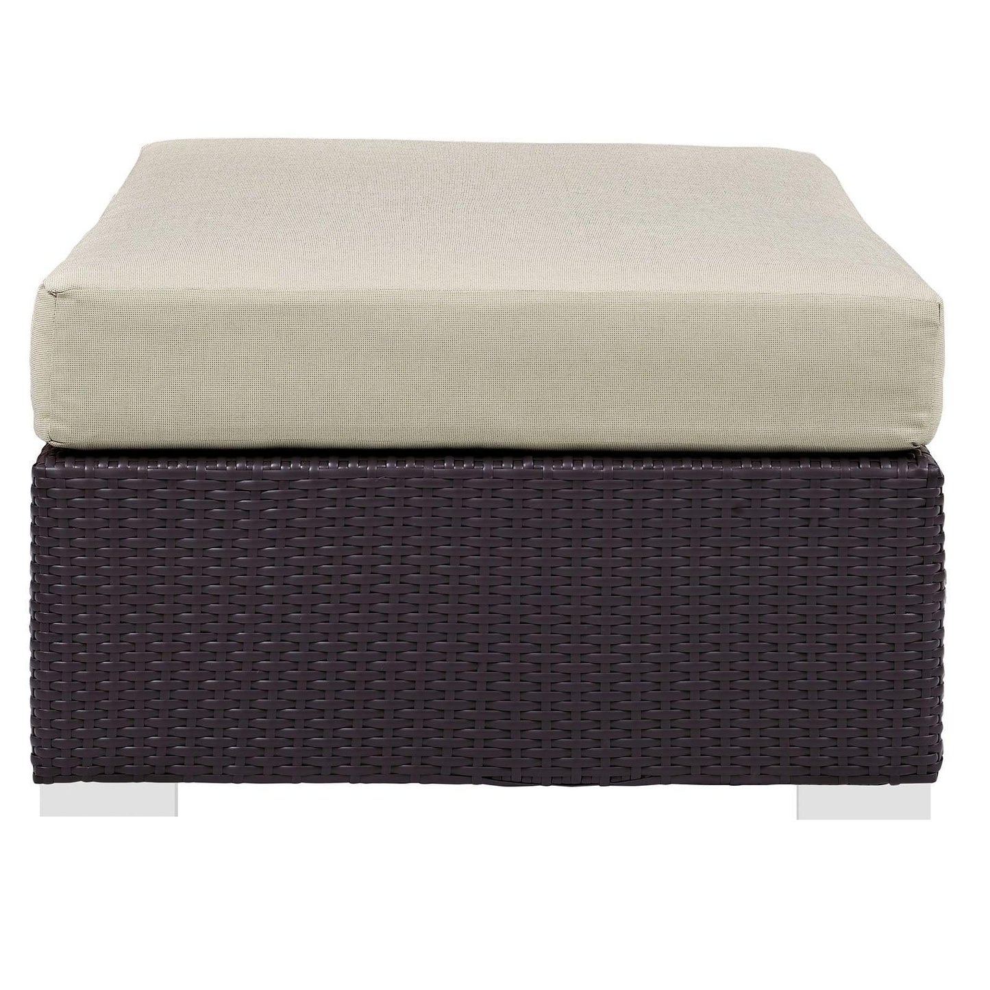 Modway Convene Outdoor Patio Fabric Rectangle Ottoman FredCo