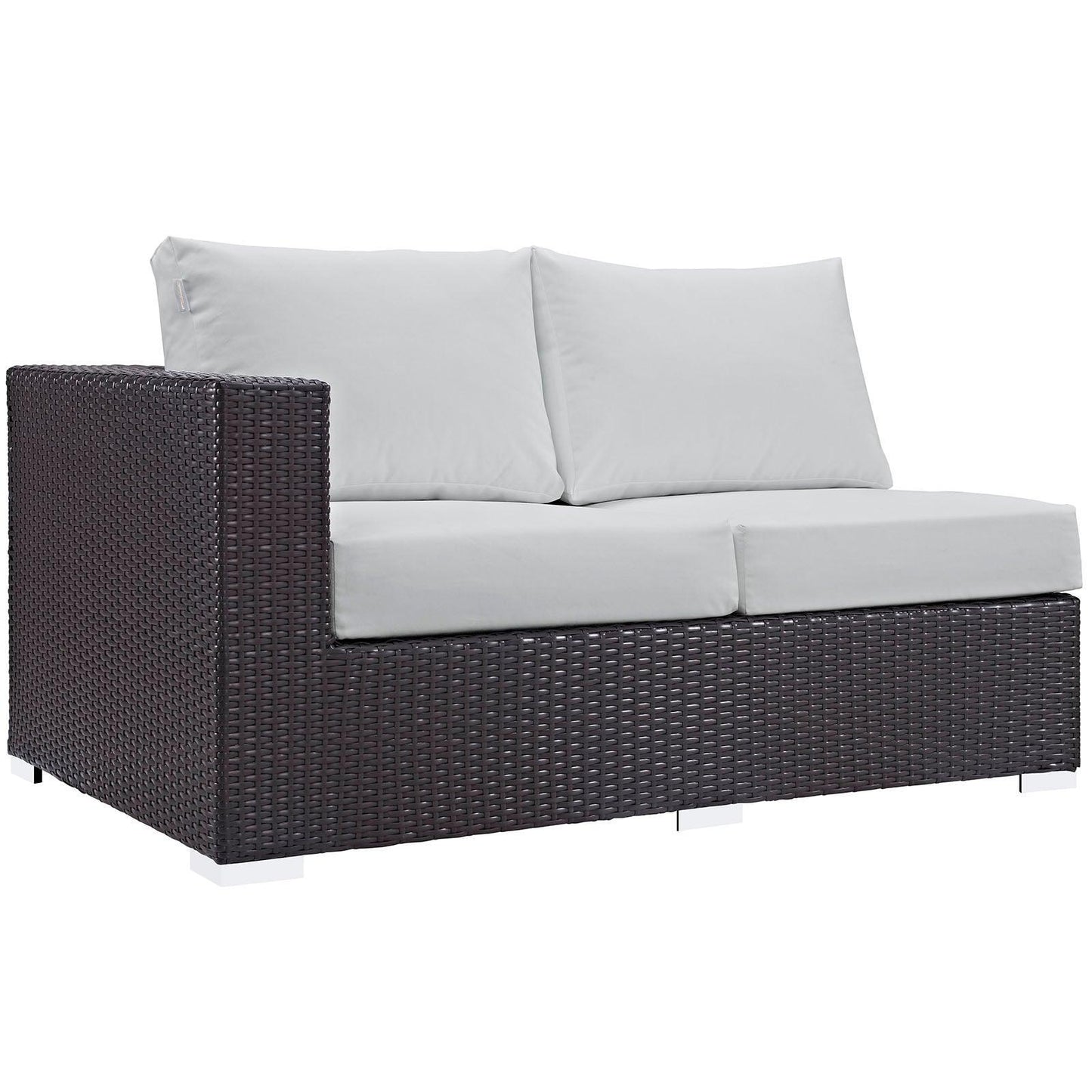 Modway Convene Outdoor Patio Left Arm Loveseat FredCo