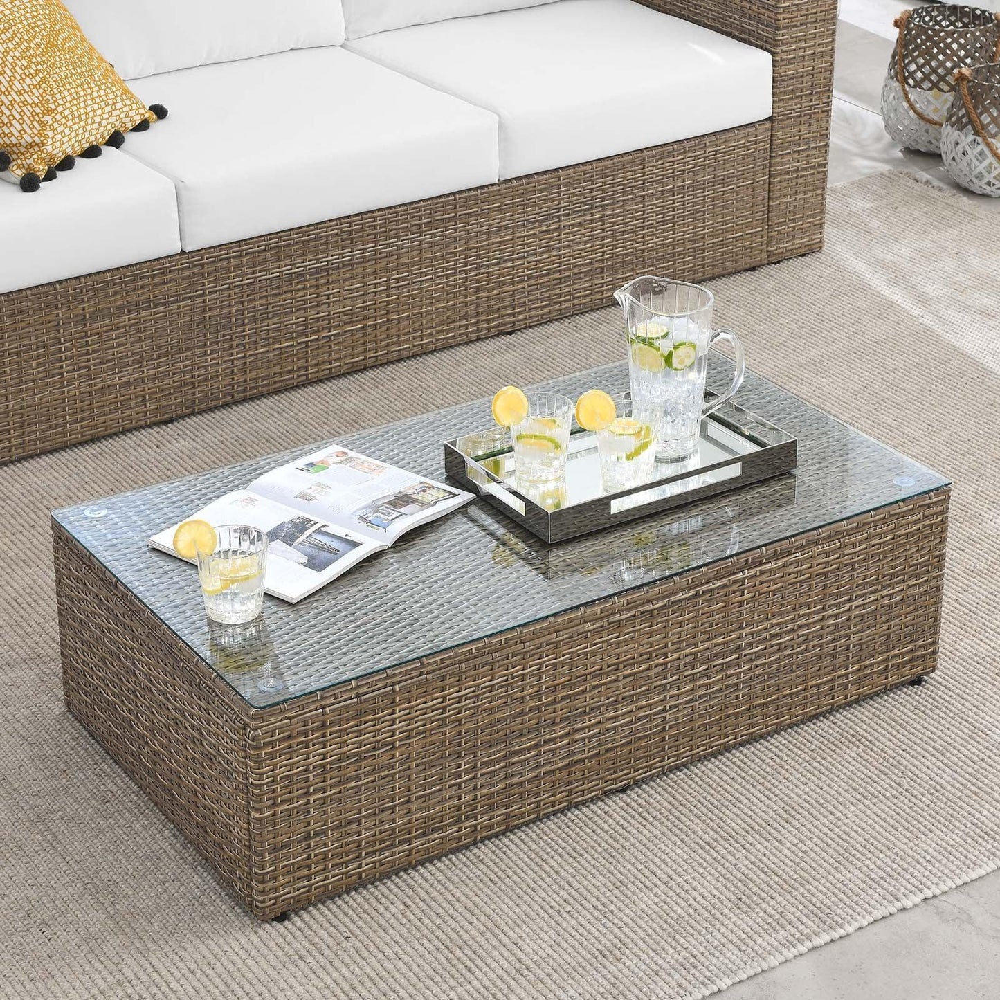 Modway Convene Outdoor Patio Outdoor Patio Coffee Table FredCo