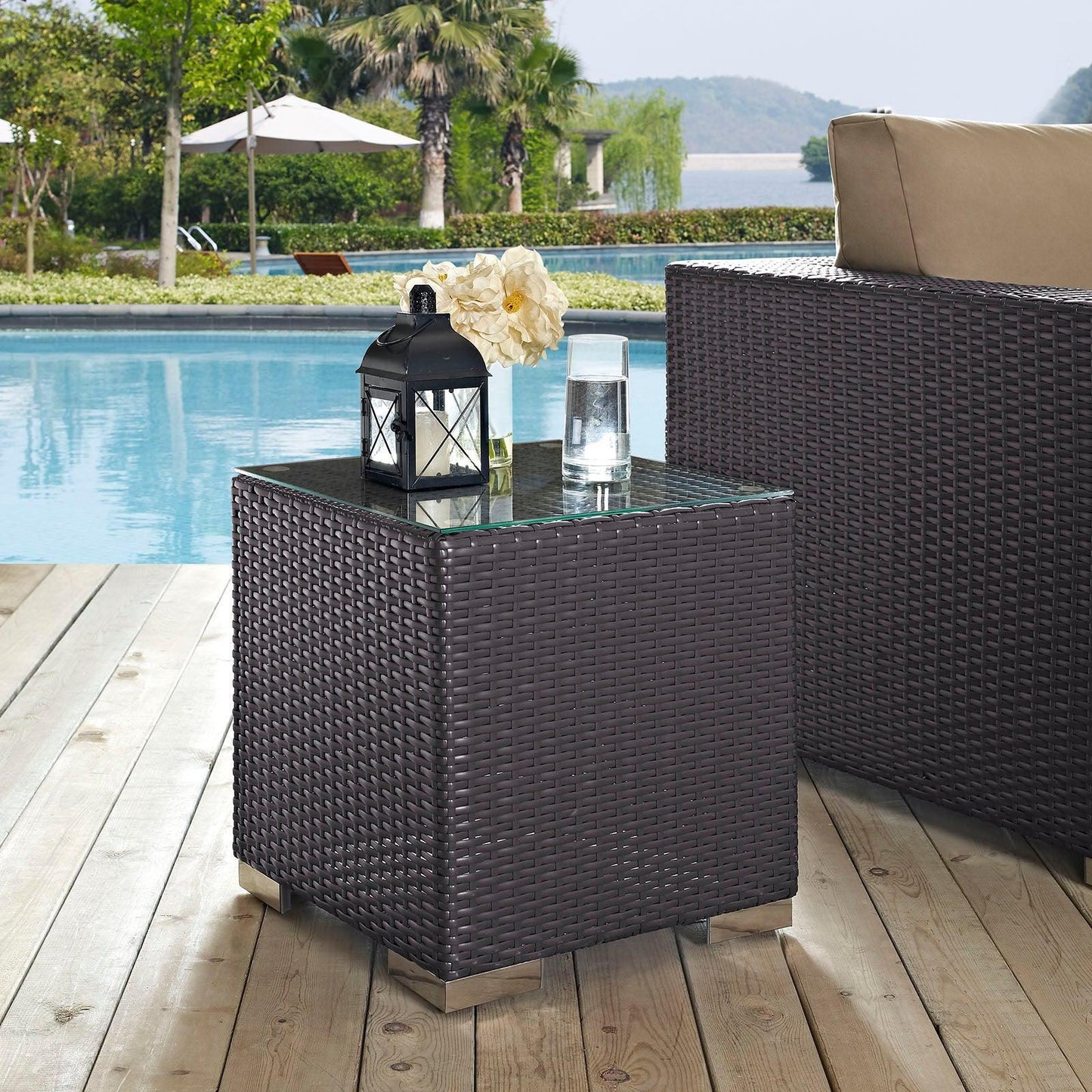 Modway Convene Outdoor Patio Side Table FredCo