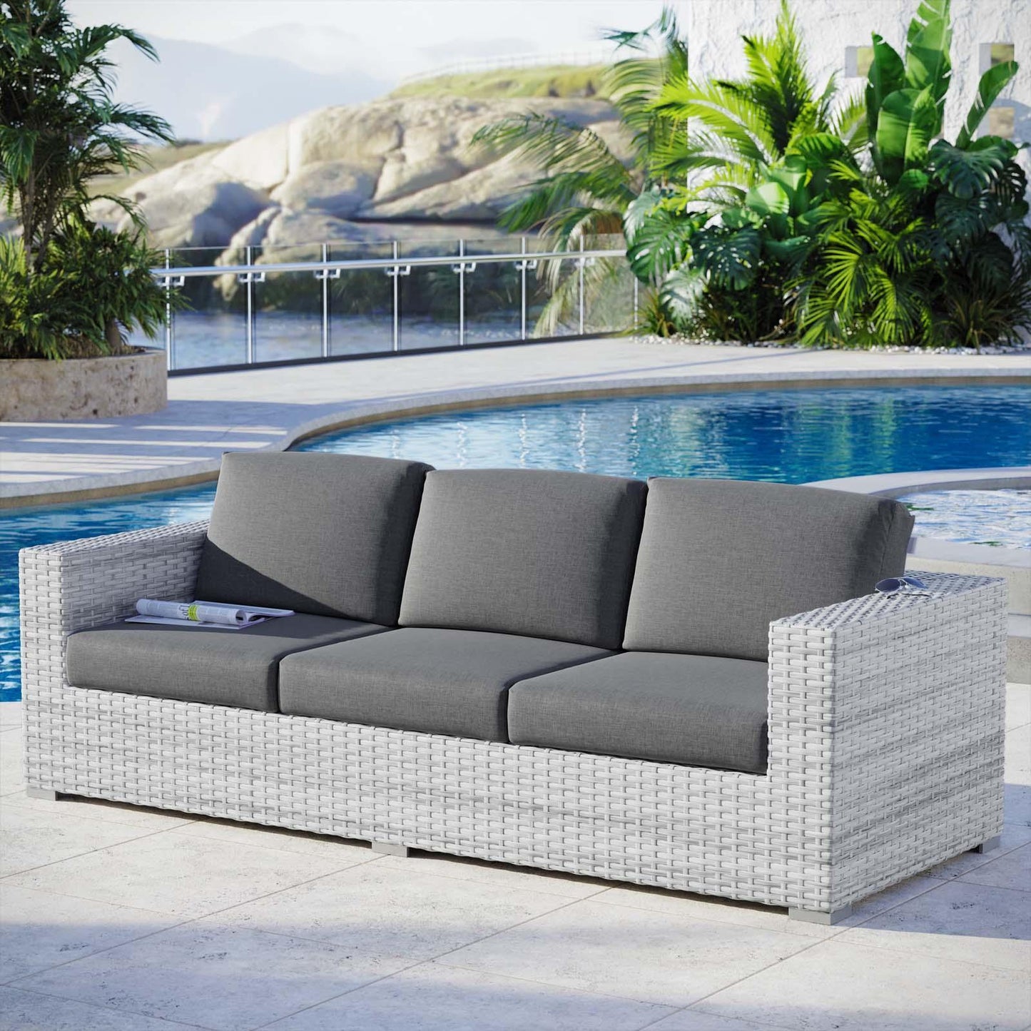 Modway Convene Outdoor Patio Sofa, EEI-4305 FredCo