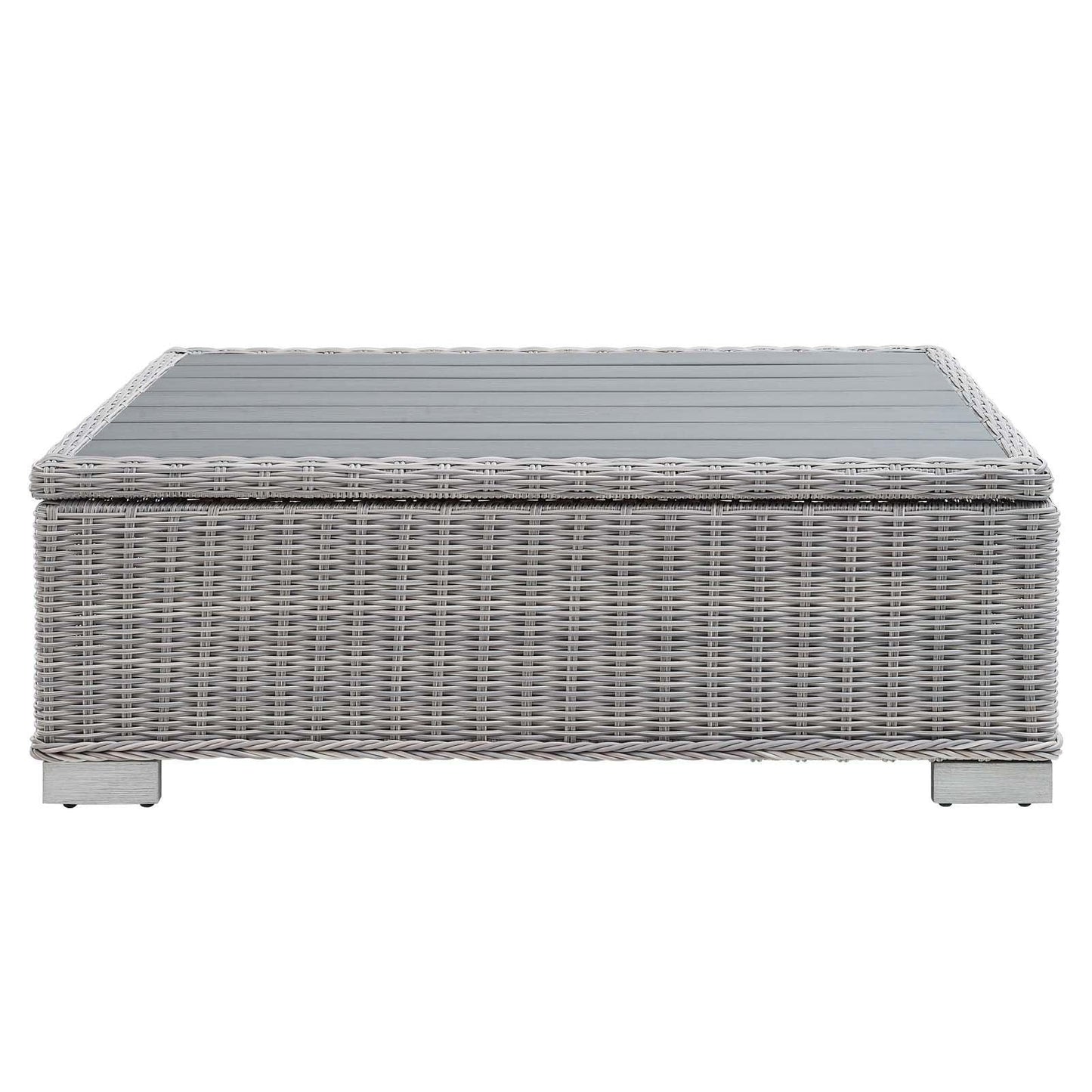 Modway Conway 45" Outdoor Patio Wicker Rattan Coffee Table FredCo