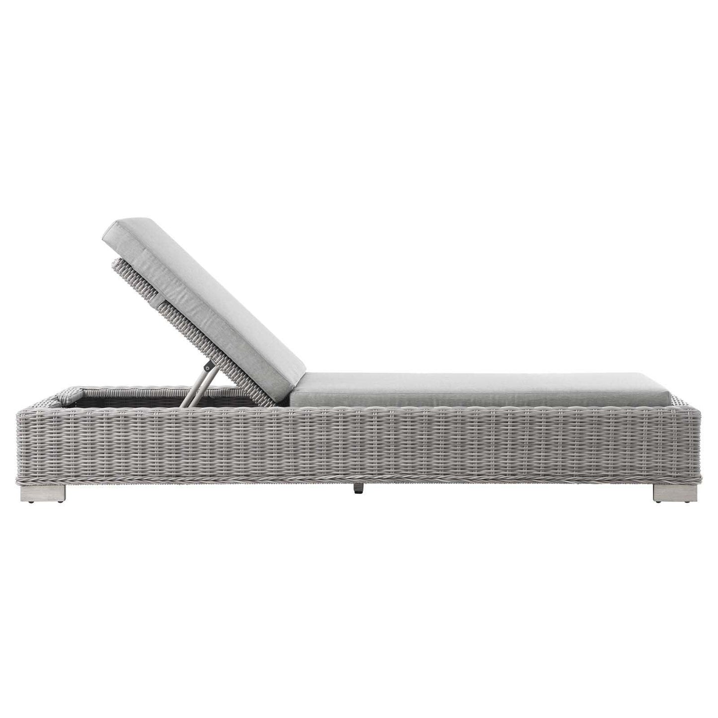 Modway Conway Outdoor Patio Wicker Rattan Chaise Lounge FredCo