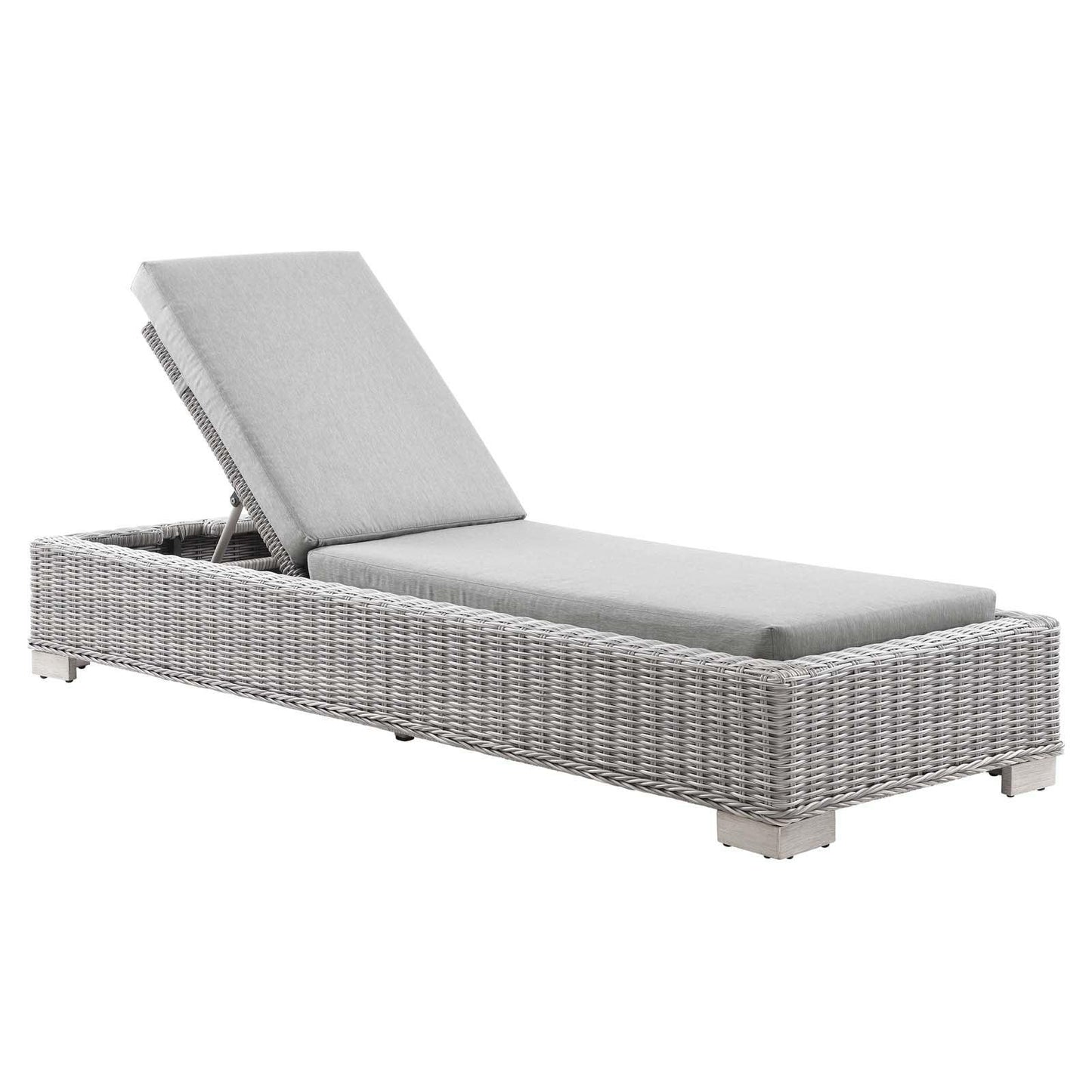 Modway Conway Outdoor Patio Wicker Rattan Chaise Lounge FredCo