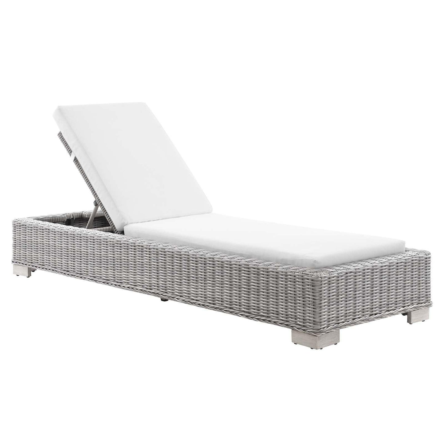 Modway Conway Outdoor Patio Wicker Rattan Chaise Lounge FredCo