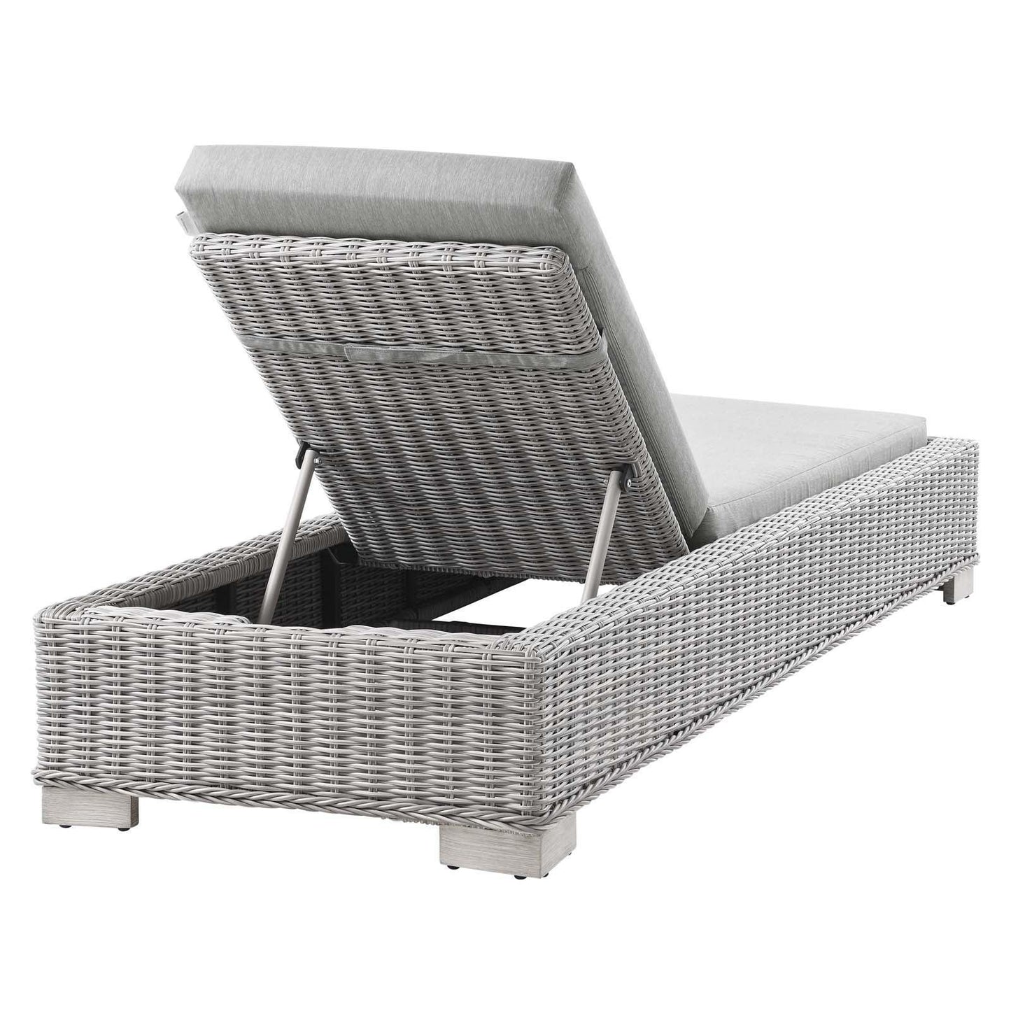Modway Conway Outdoor Patio Wicker Rattan Chaise Lounge FredCo