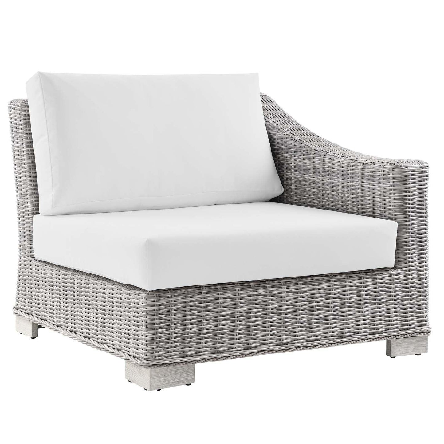 Modway Conway Outdoor Patio Wicker Rattan Right-Arm Chair FredCo