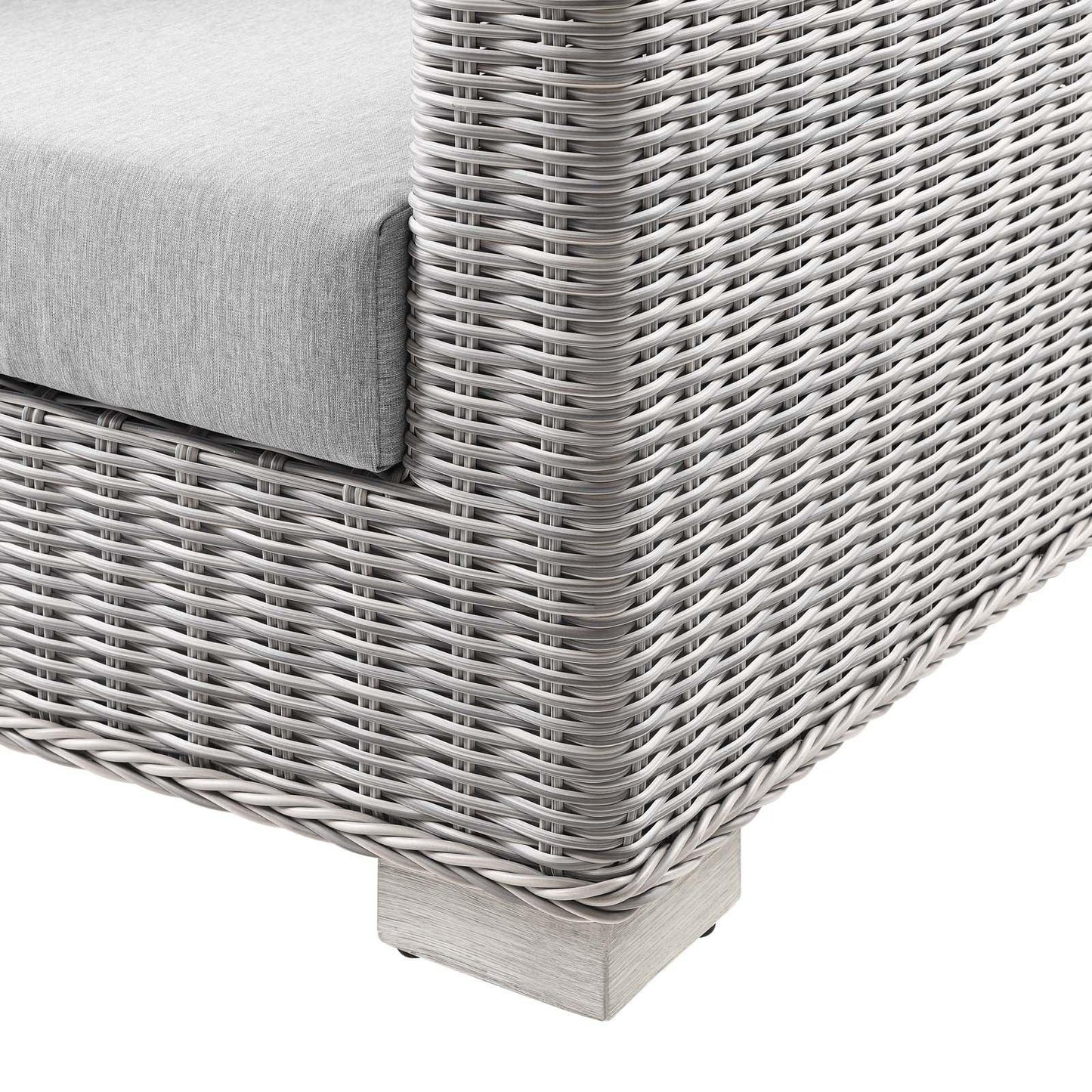 Modway Conway Outdoor Patio Wicker Rattan Sofa FredCo
