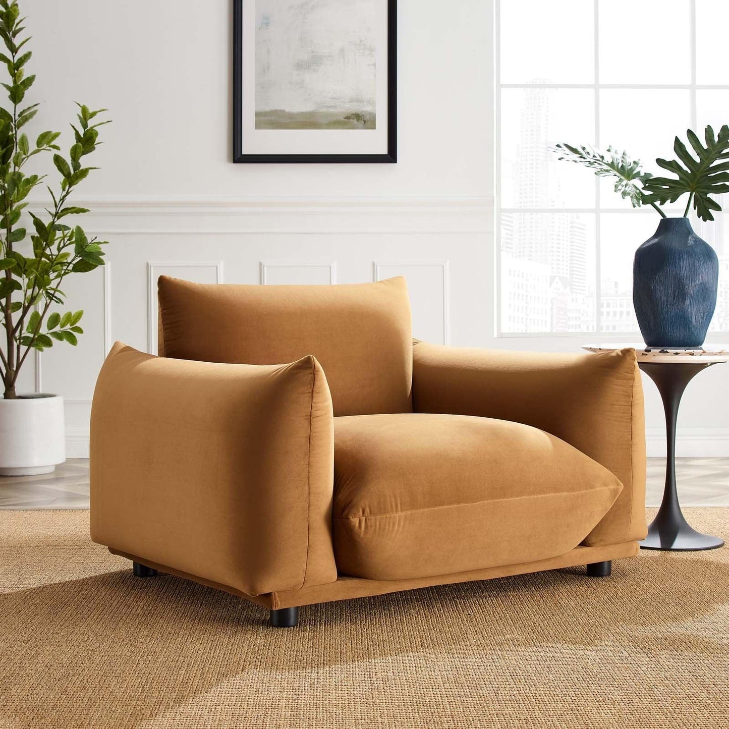 Modway Copious Performance Velvet Armchair FredCo