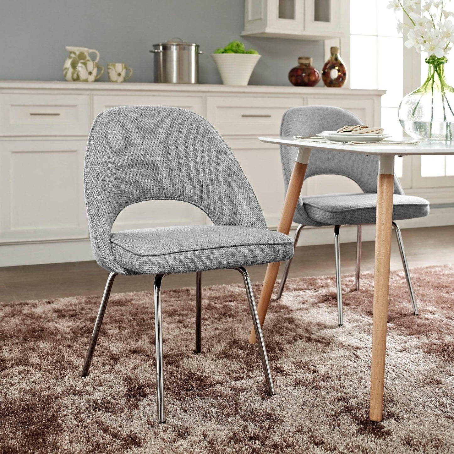 Modway Cordelia Dining Fabric Side Chair FredCo