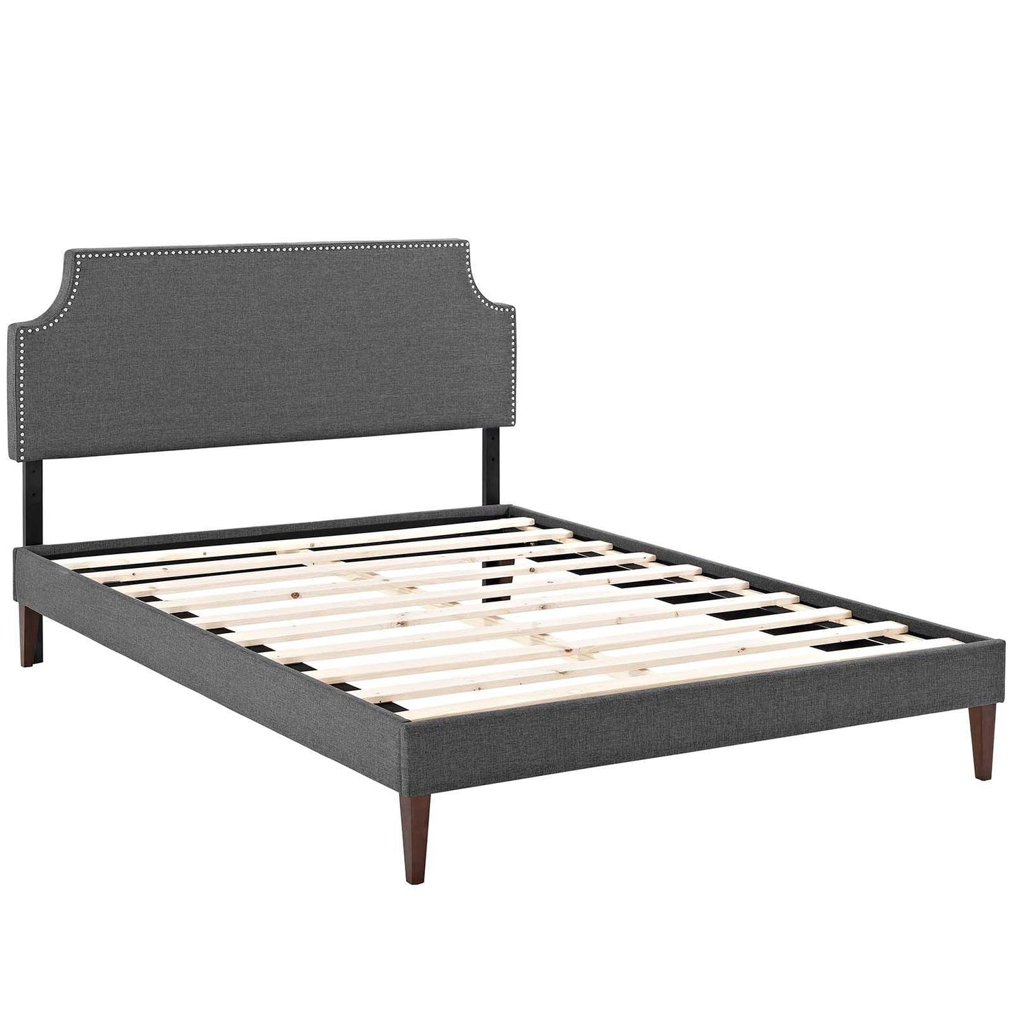 Modway Corene Full Fabric Platform Bed with Squared Tapered Legs FredCo