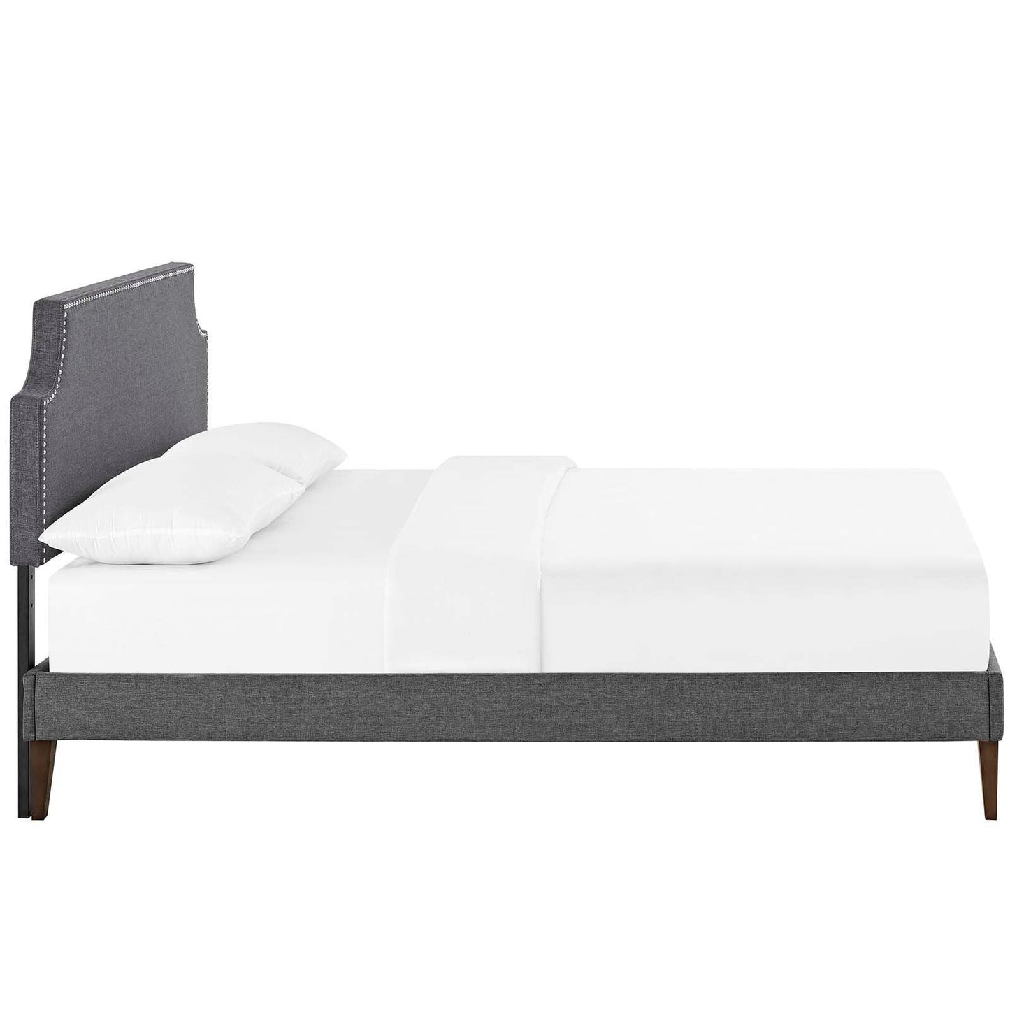 Modway Corene Full Fabric Platform Bed with Squared Tapered Legs FredCo